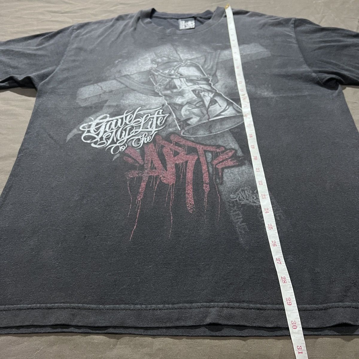 Vintage Y2K The cross God Jesus Bible Tee Graphic Streetwear Size US L / EU 52-54 / 3 - 9 Thumbnail