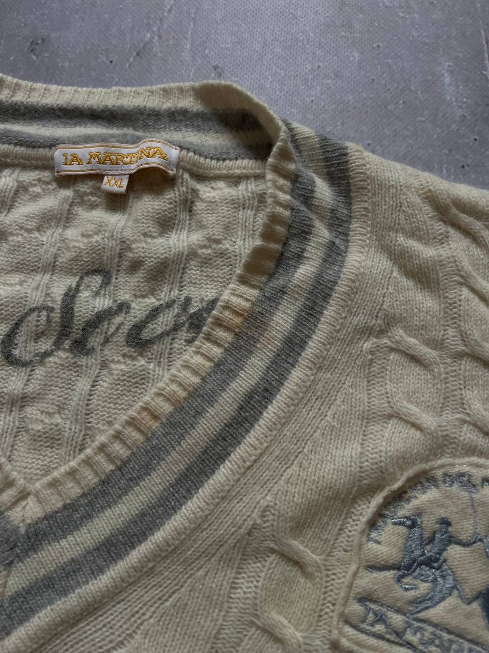 La Martina Vintage La Martina Argentina V-neck knitted sweater size XXL Size XXL / US 16-18 / IT 52-54 - 5 Thumbnail
