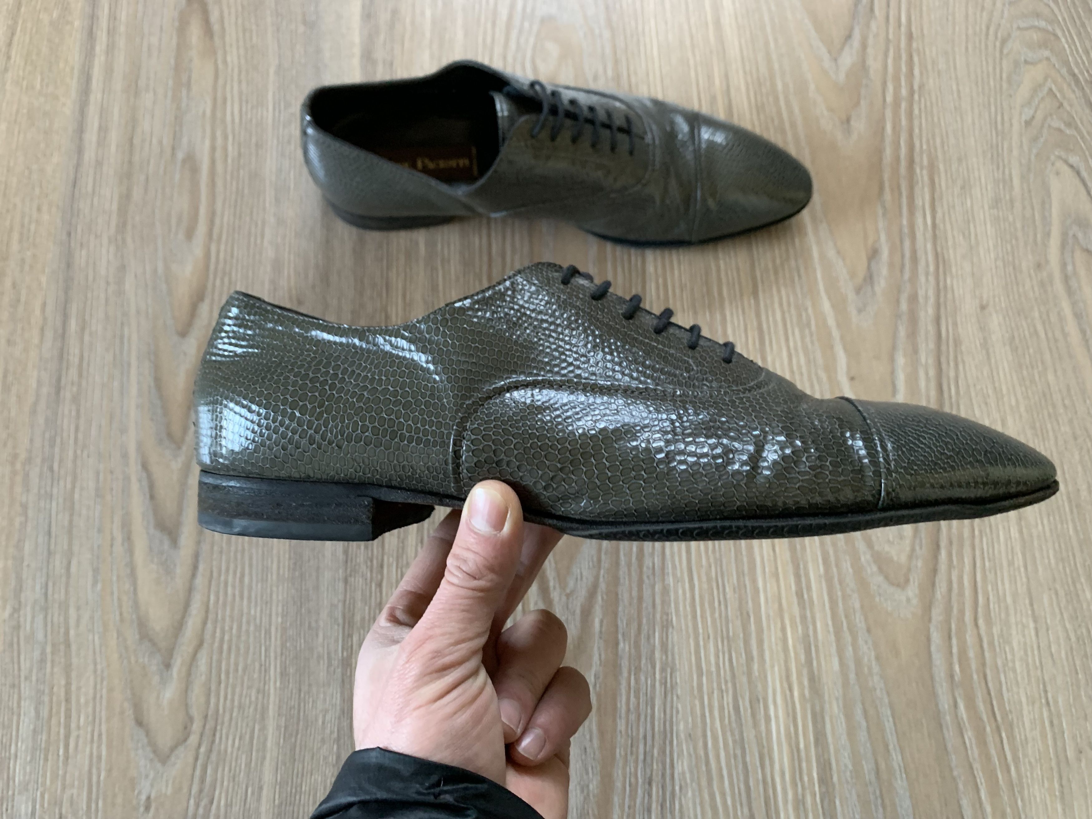 Paciotti × Vintage Cesare Paciotti Reptile Leather Brogs Shoes Size US 8 / EU 41 - 3 Thumbnail