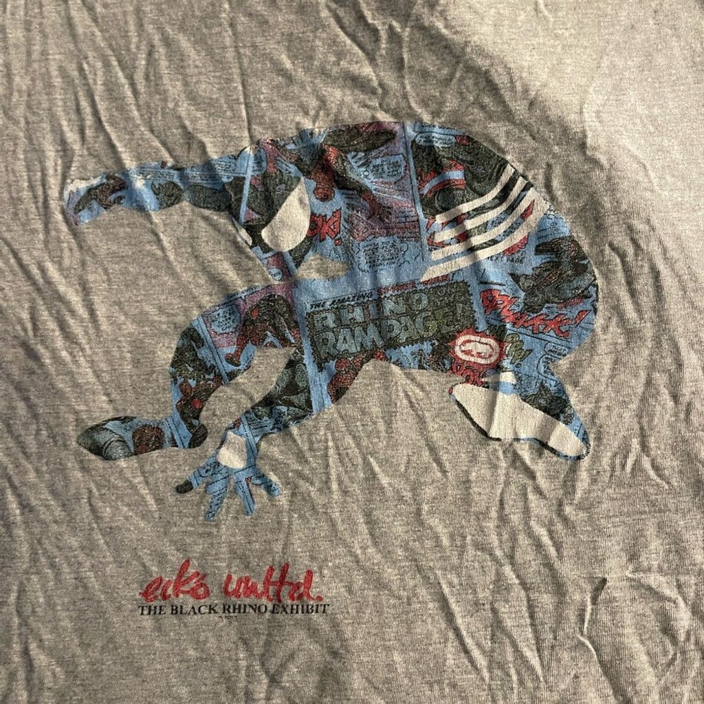 Ecko Unltd. Ecko x Marvel Unlimited Gray T-Shirt the black rhino size 3X Size US XXL / EU 58 / 5 - 3 Thumbnail