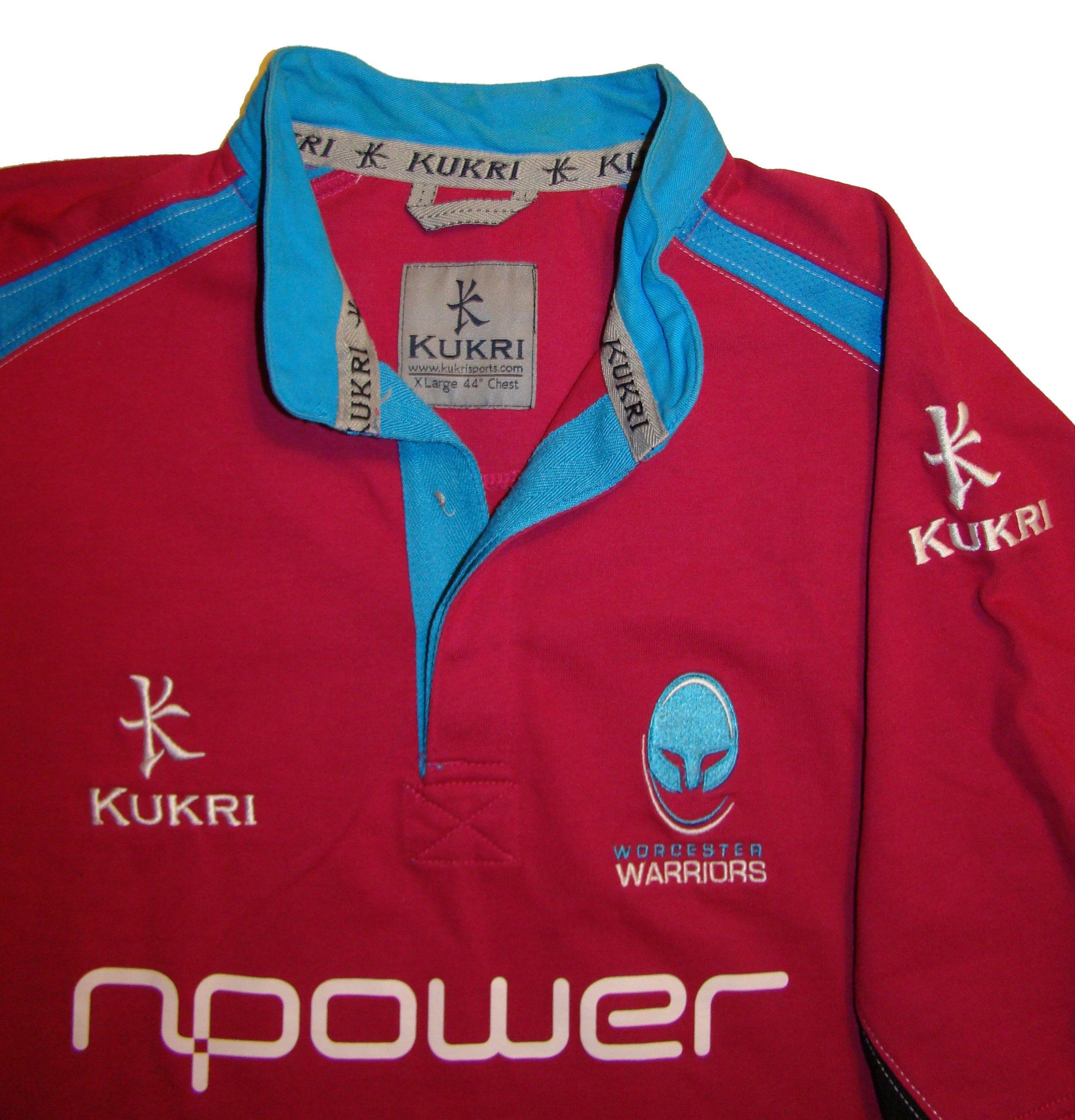 Other 2008-09 Worcester Warriors Kukri XL rugby shirt jersey Size US XL / EU 56 / 4 - 7 Thumbnail