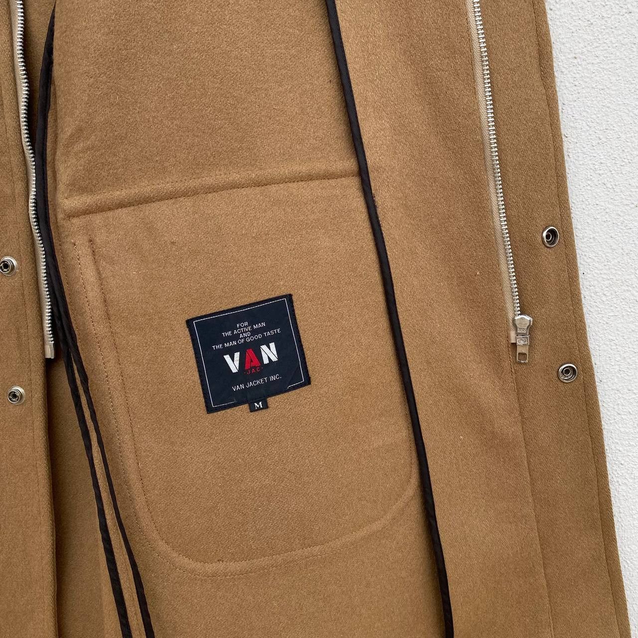 VINTAGE VAN JACKET JAPAN CAMEL BROWN DUFFLE COAT