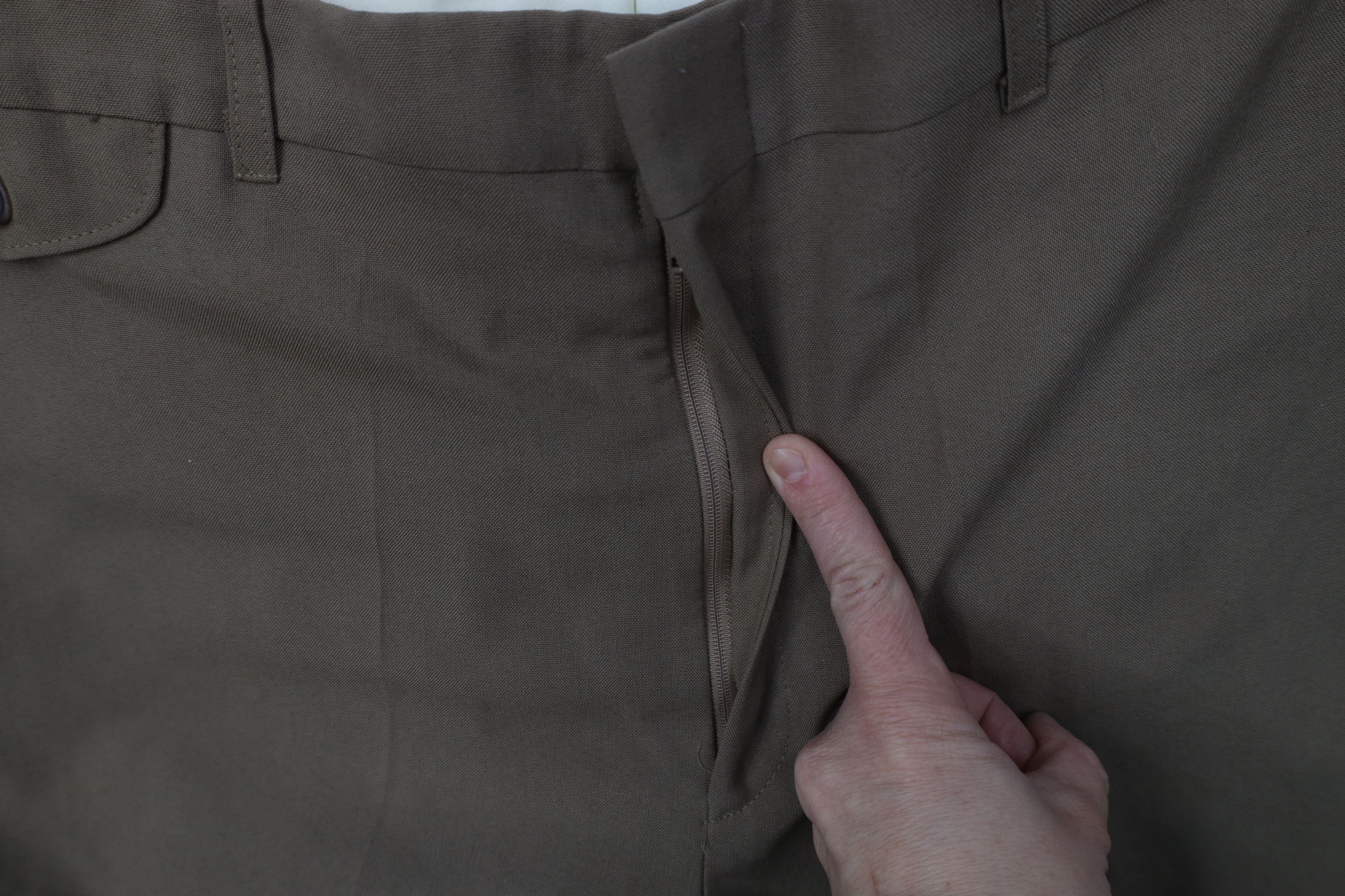Vintage Vintage 90s Streetwear Wool Blend Knit Wide Leg Chino Pants Size US 36 / EU 52 - 6 Thumbnail
