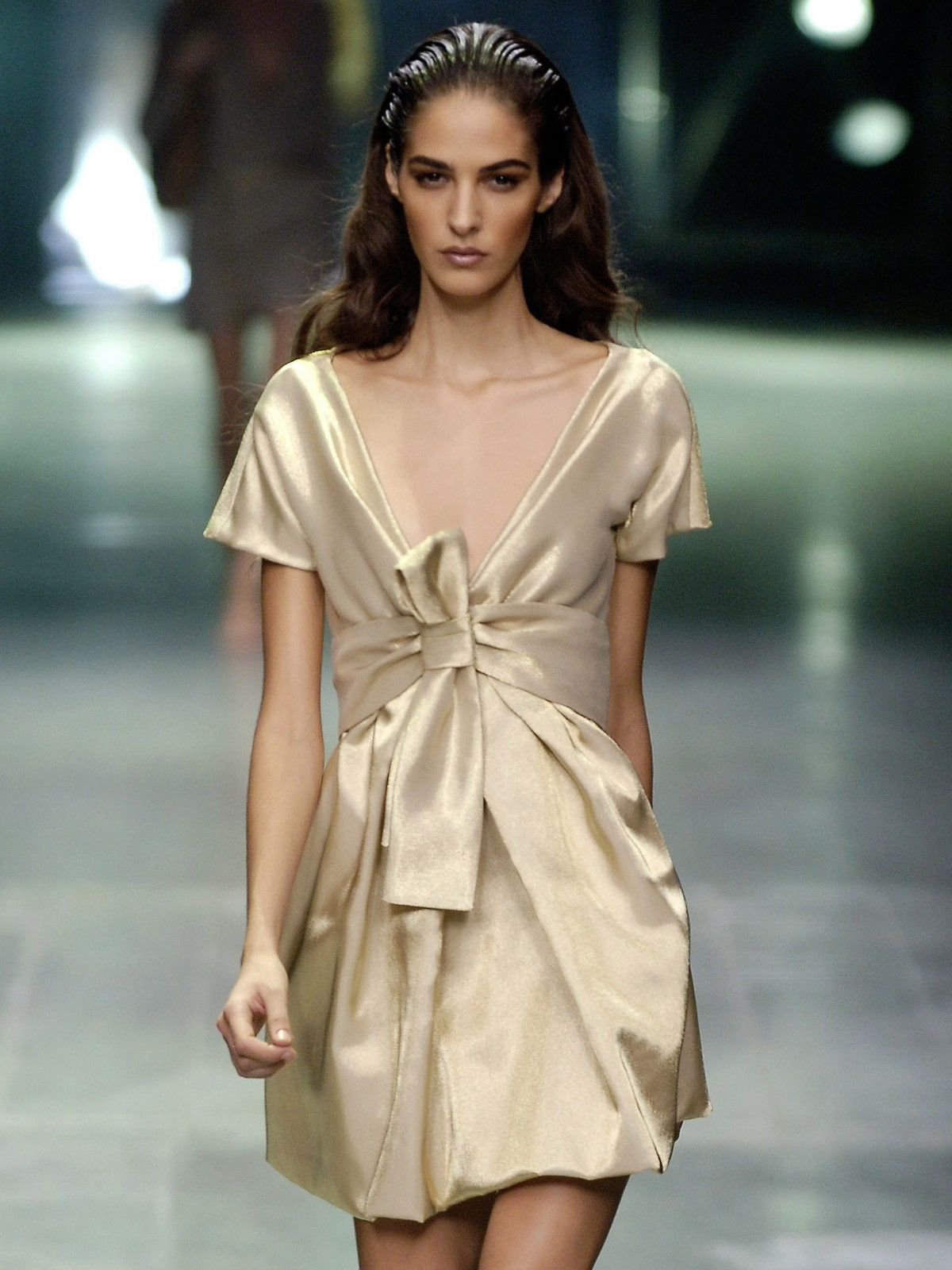 Alexander McQueen S/S 06 Gold Linen Skirt Size 26" / US 2 / IT 38 - 3 Thumbnail