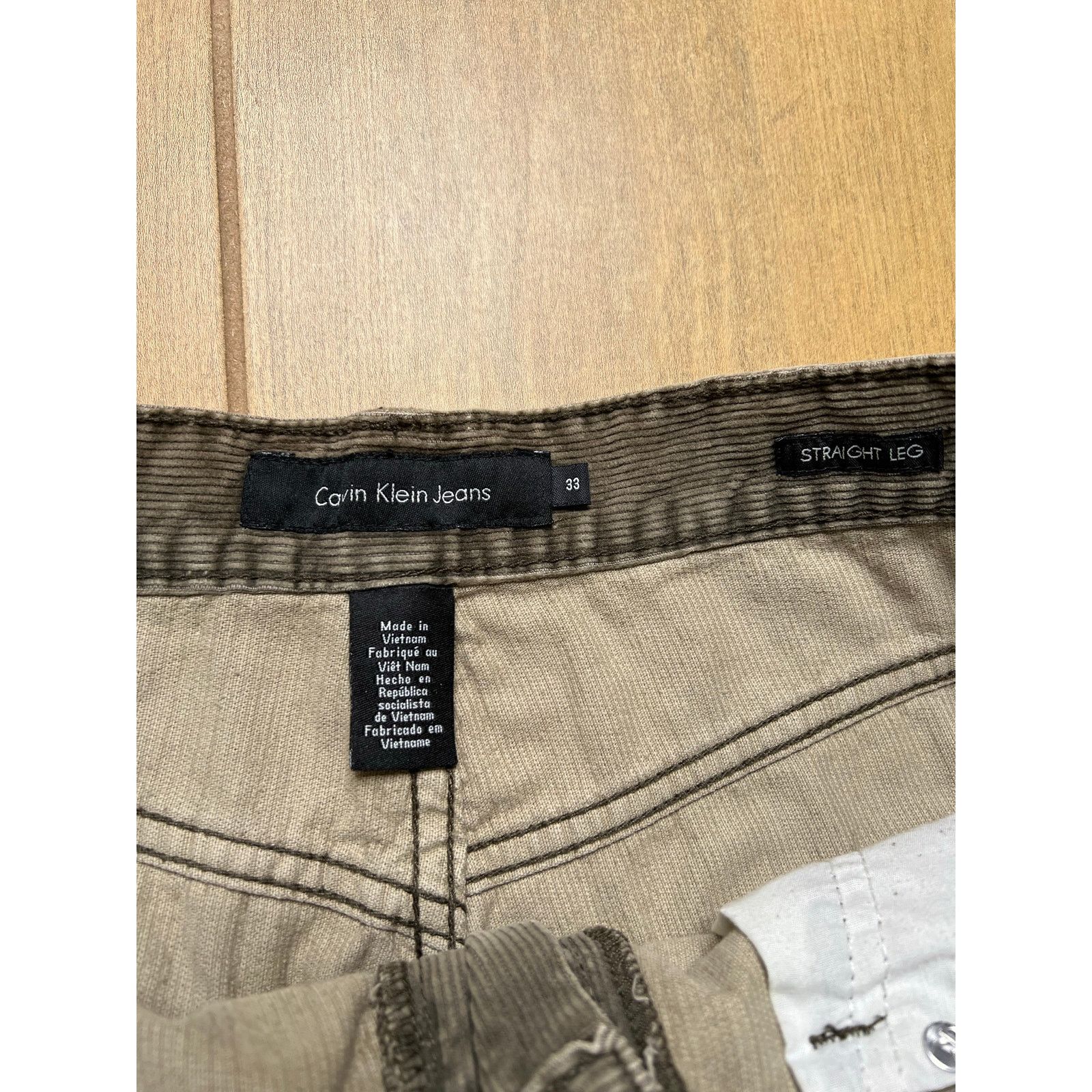 Calvin Klein Vintage Calvin Klein Corduroy Jean Sz 33x30 Straight Leg Y2K Size US 33 - 5 Thumbnail