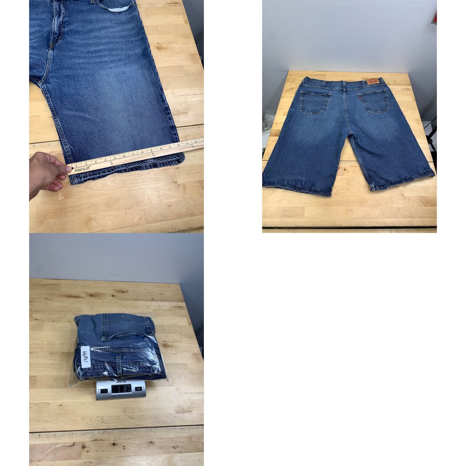 Levi's Levis 569 Jean Shorts Men 42 Blue Loose Skater Y2K 13099 Denim 5-Pocket Jorts Size US 42 / EU 58 - 8 Thumbnail