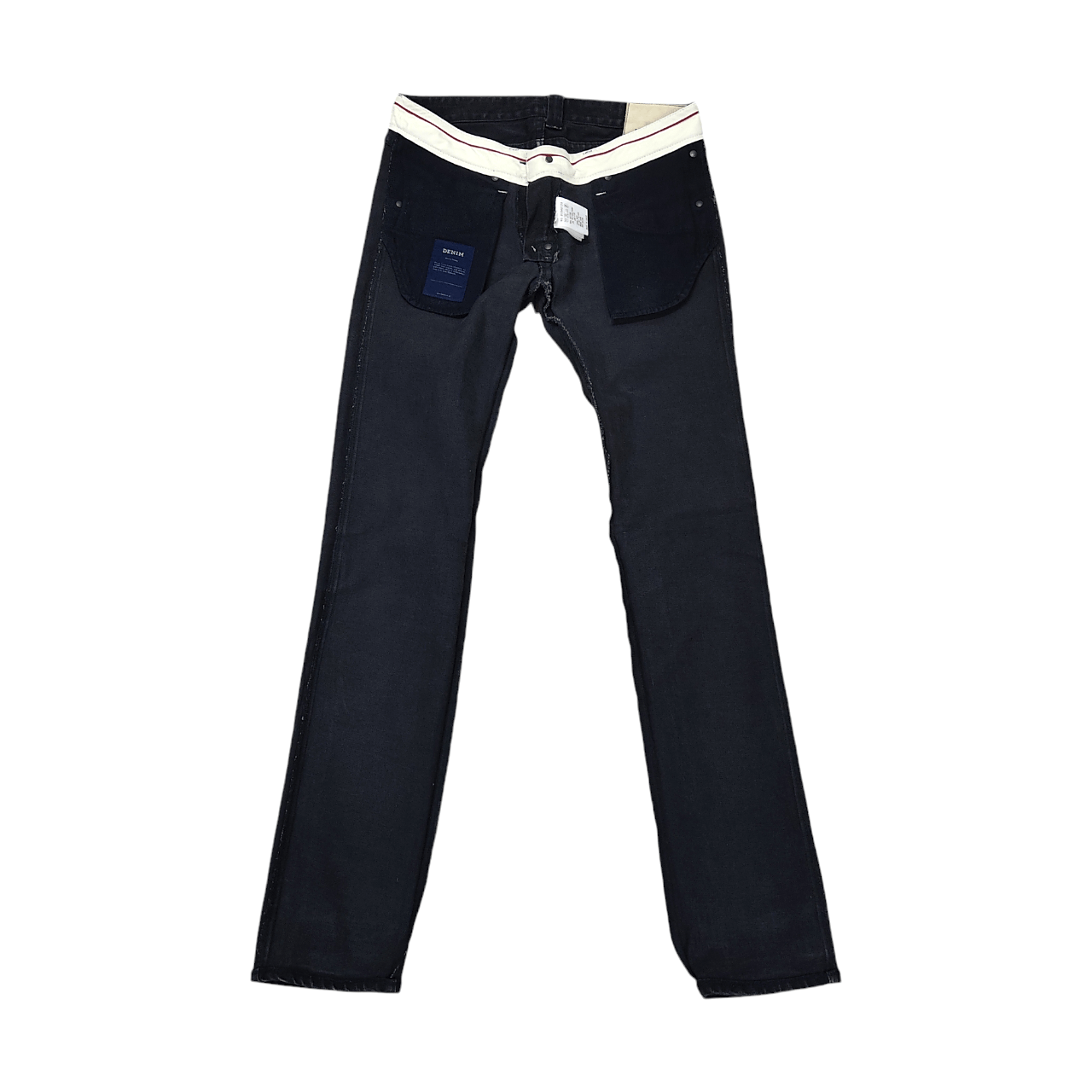Beauty Beast × FACTOTUM × If Six Was Nine FACTOTUM Skinny Slim Fit Super Black Denim Pants Size US 31 - 8 Thumbnail