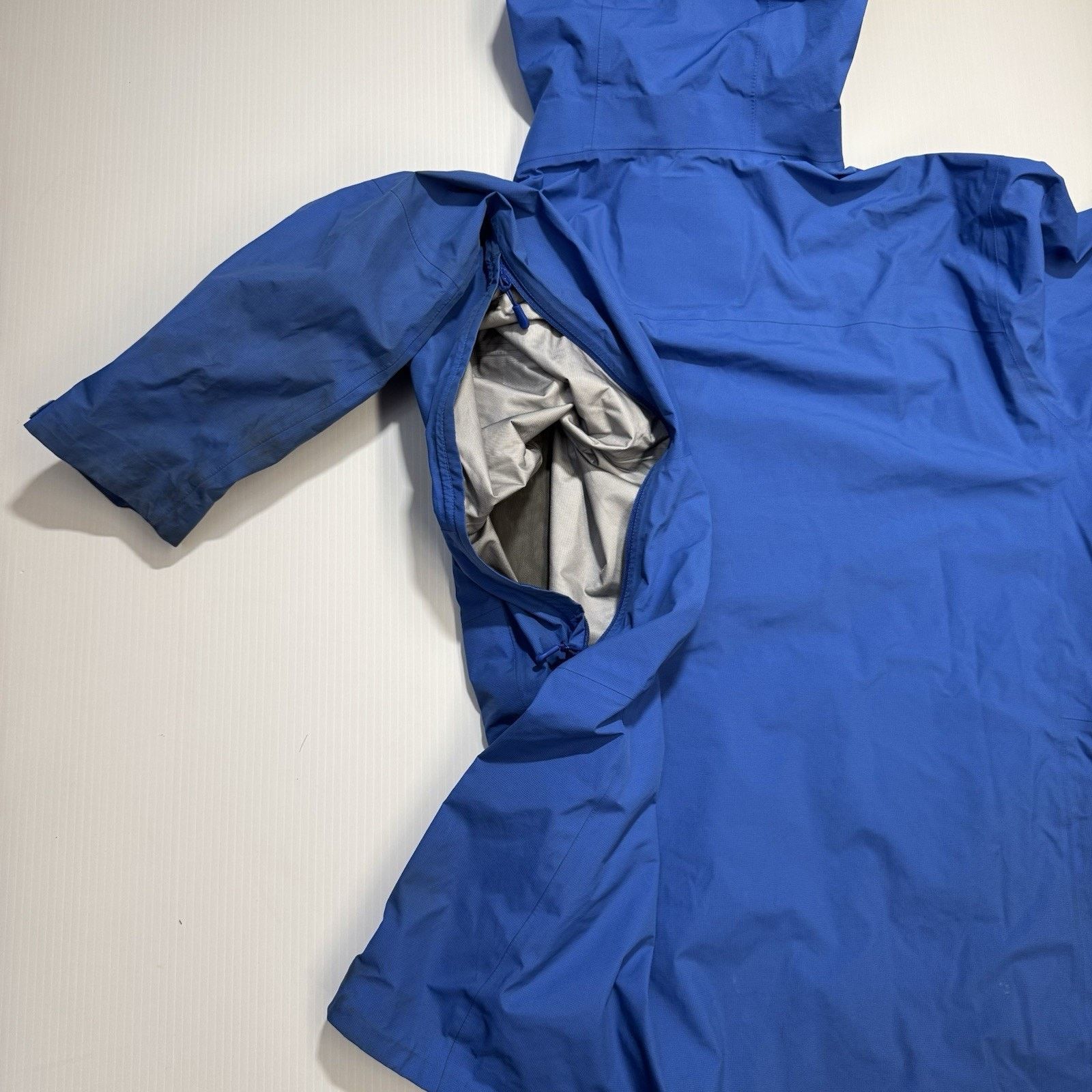 L.L. Bean LLBean Jacket Men XL Blue Hood Water Resistant Shell Pit Zip Size US XL / EU 56 / 4 - 11 Thumbnail