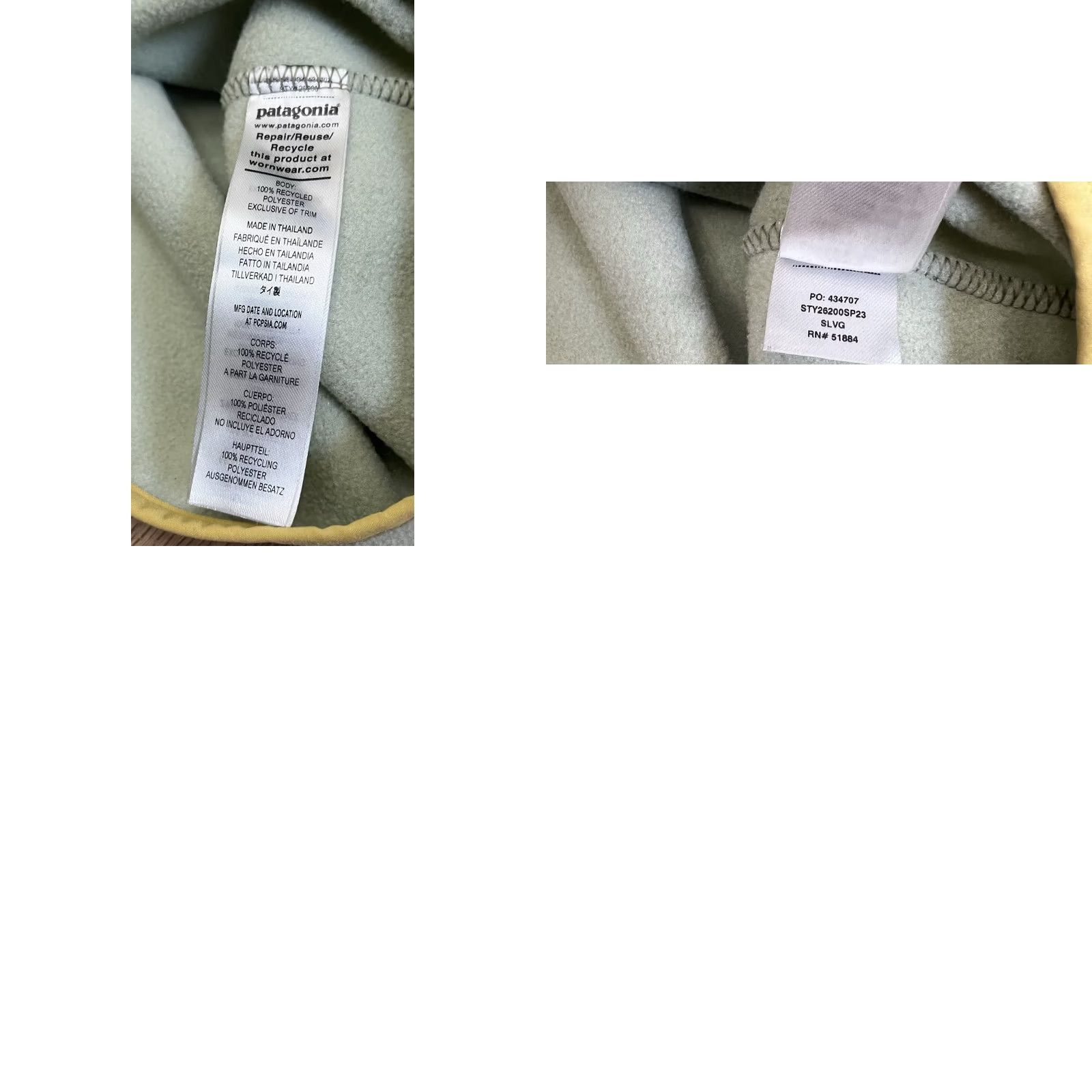 Patagonia 2. Keywords: Includes "Patagonia", "Microdini", "Fleece Pullover", "Green", "Salva" which are frequently used in searches Size US M / EU 48-50 / 2 - 8 Thumbnail