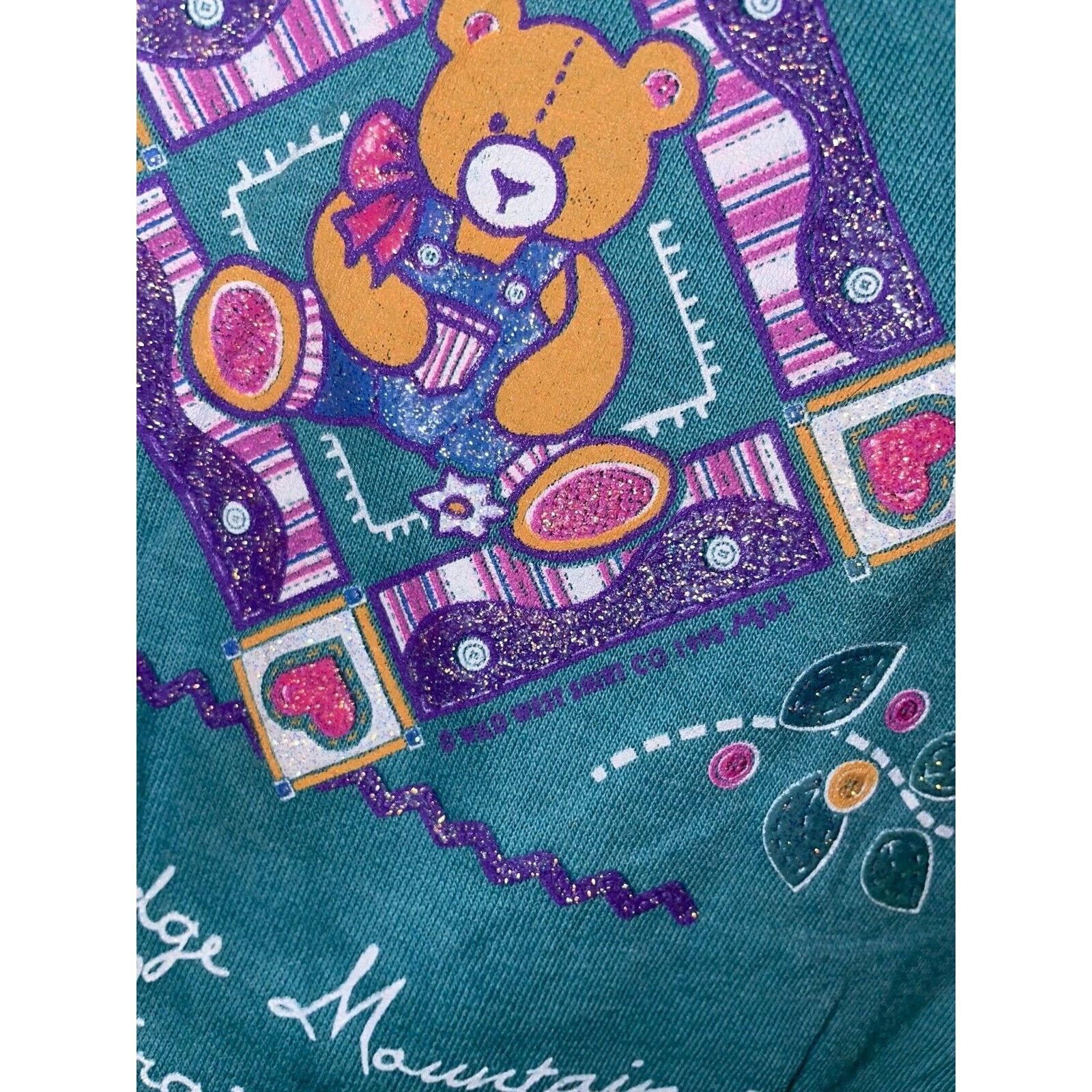 Jerzees Vintage Blue Ridge Mountains Shirt Virginia Bear 90s Tee VTG Size US L / EU 52-54 / 3 - 5 Thumbnail