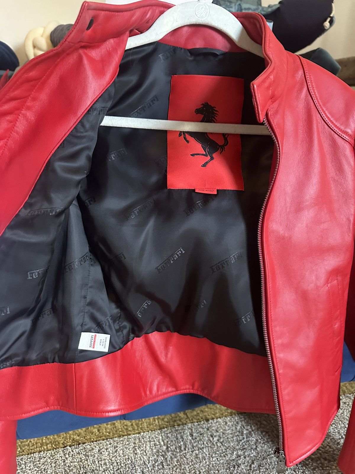 Ferrari Ferrari Leather Jacket Size S / US 4 / IT 40 - 2 Thumbnail