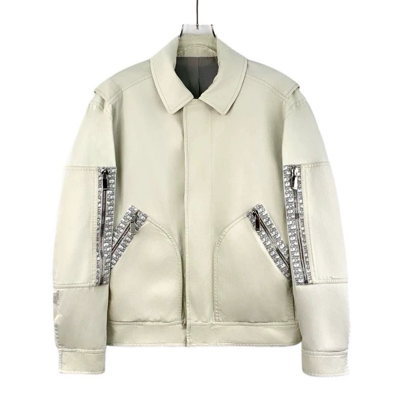 Other Dior White logo jacquard stitching cotton lapel long-sleev Size US S / EU 44-46 / 1 - 1 Thumbnail