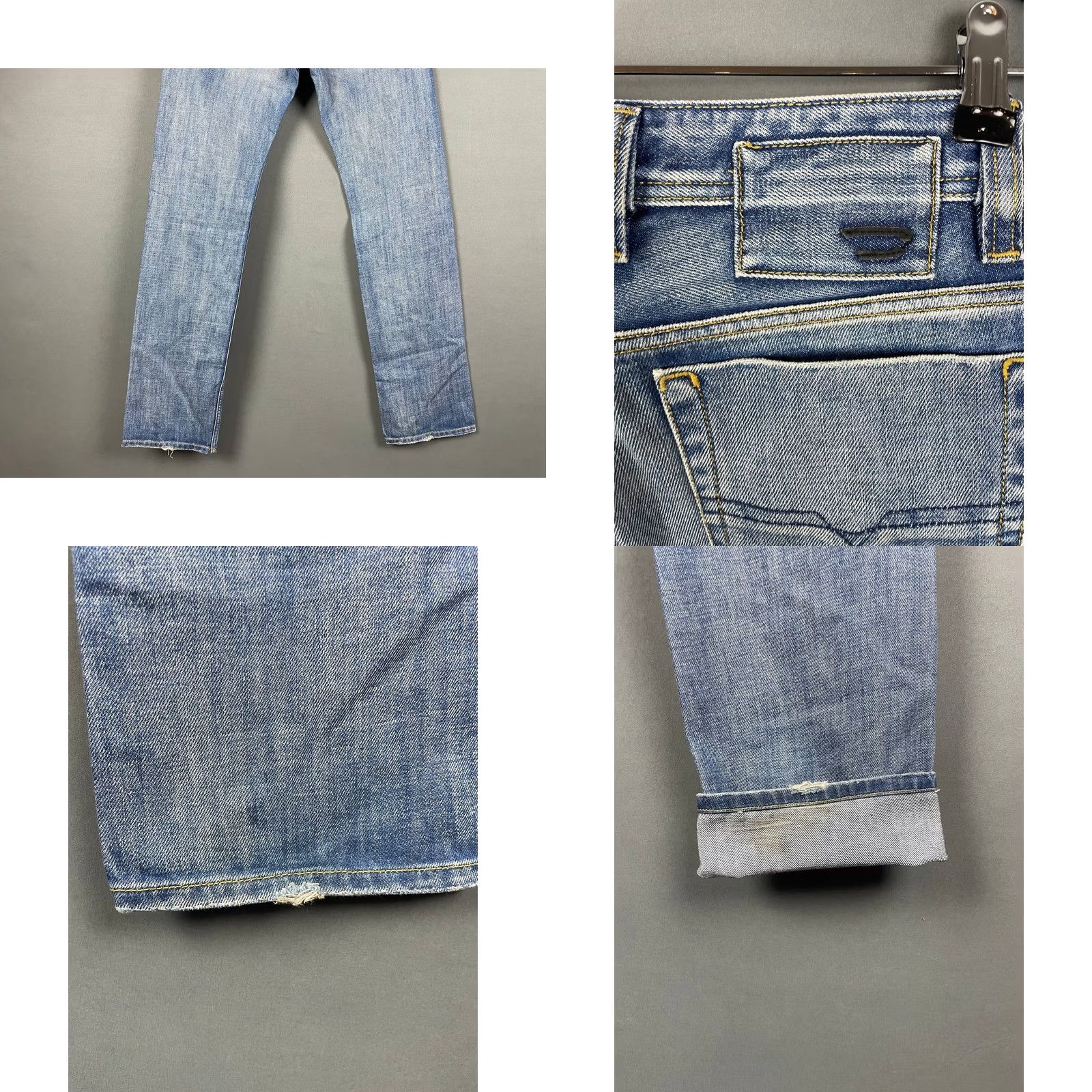 Diesel Diesel Viker Jeans Men Size 28 Blue Denim Cotton Straight Leg Button Belt Loop Size US 28 / EU 44 - 9 Thumbnail