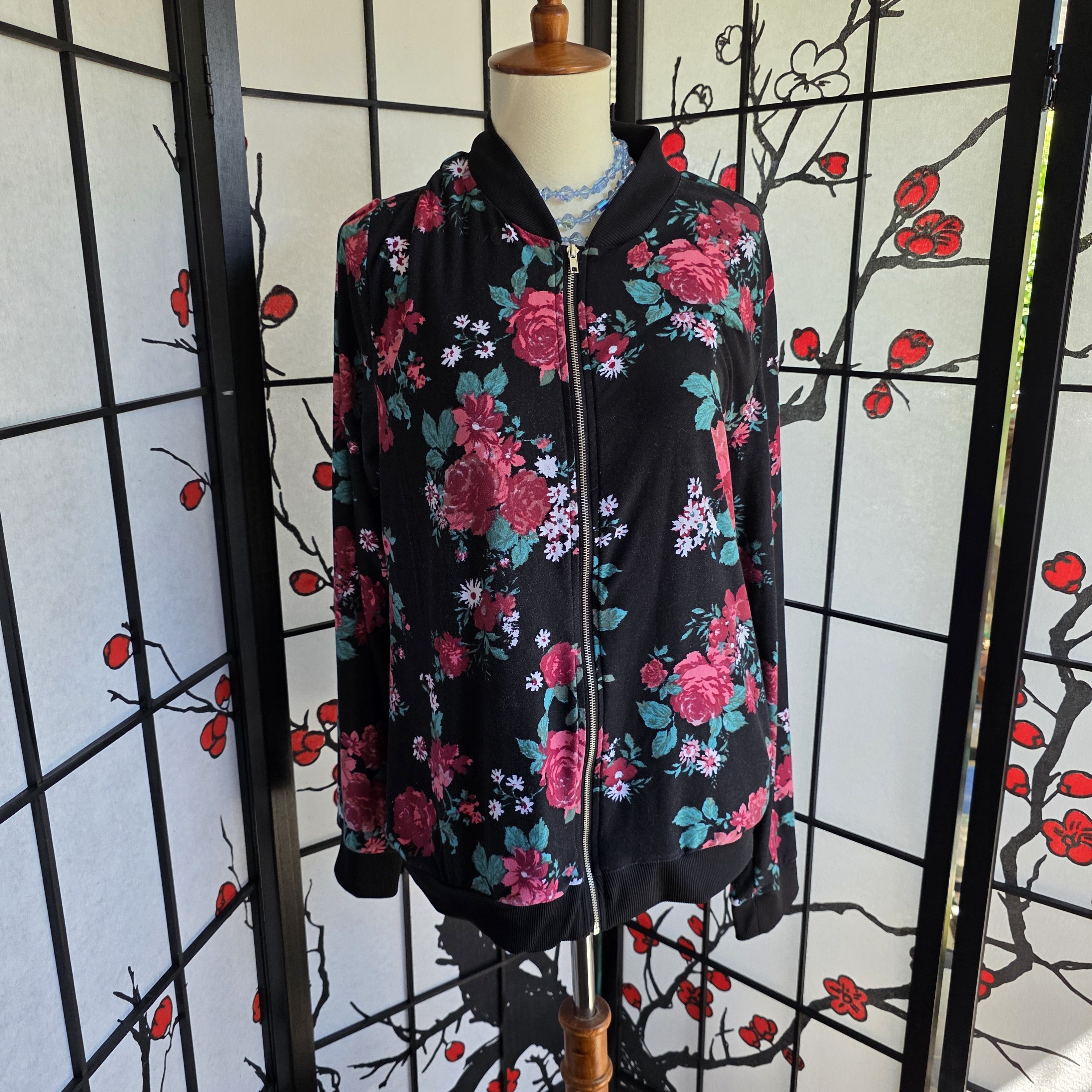 Other Rose Floral Light Hoodie Size L / US 10 / IT 46 - 2 Thumbnail