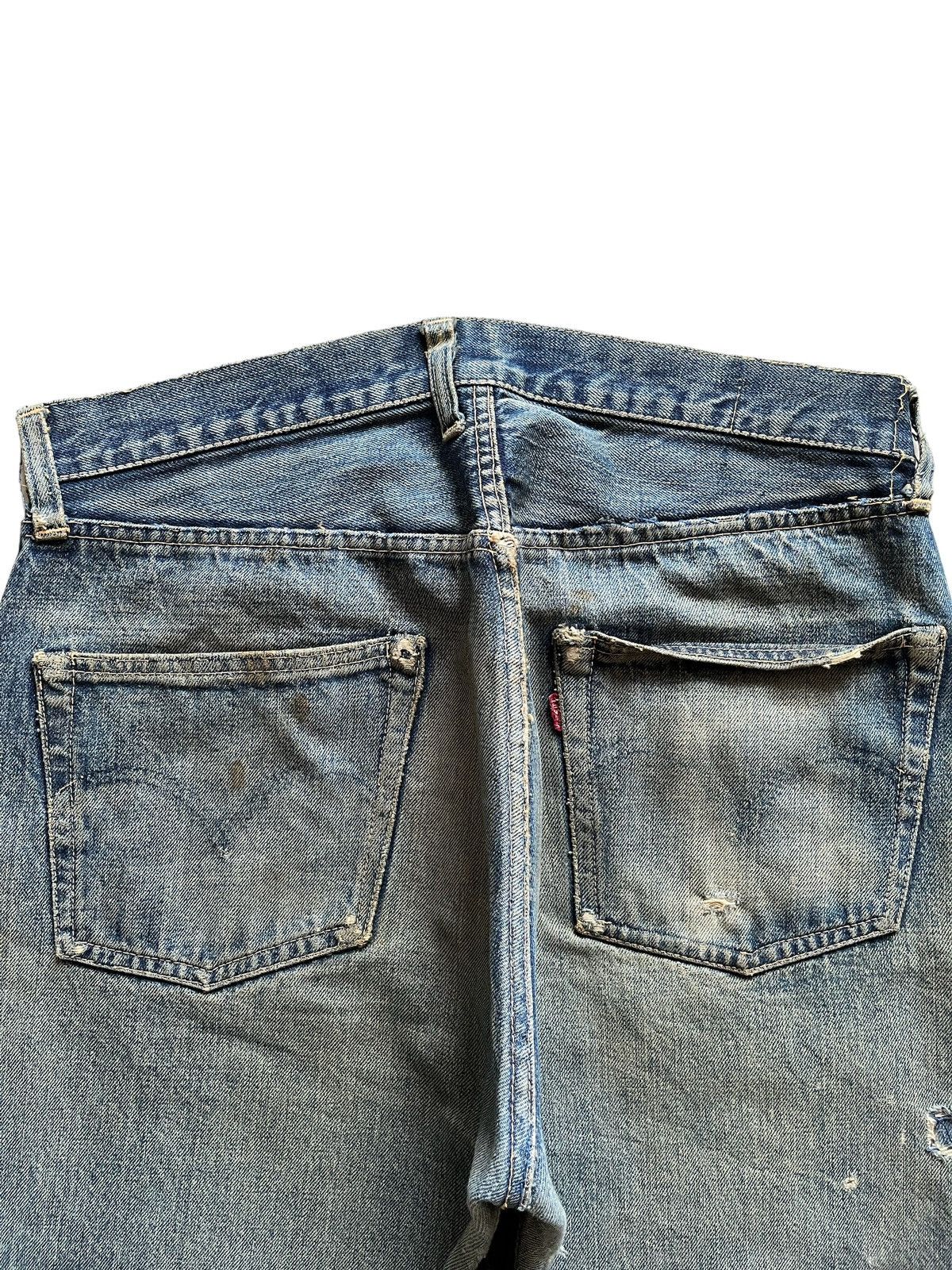 Levi's Vintage 50s Levis 501 Selvedge Big E Loose Jeans Button W Size US 31 - 13 Thumbnail