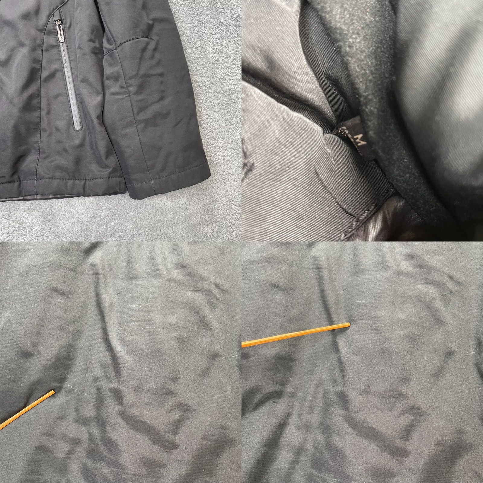 Tumi Tumi Jacket Mens Medium Black Tech Performance Windbreaker Coat Packable Hood Jacket/Coat Short Zip Hooded Windbreaker Mens Regular Size M Black Size US M / EU 48-50 / 2 - 8 Thumbnail