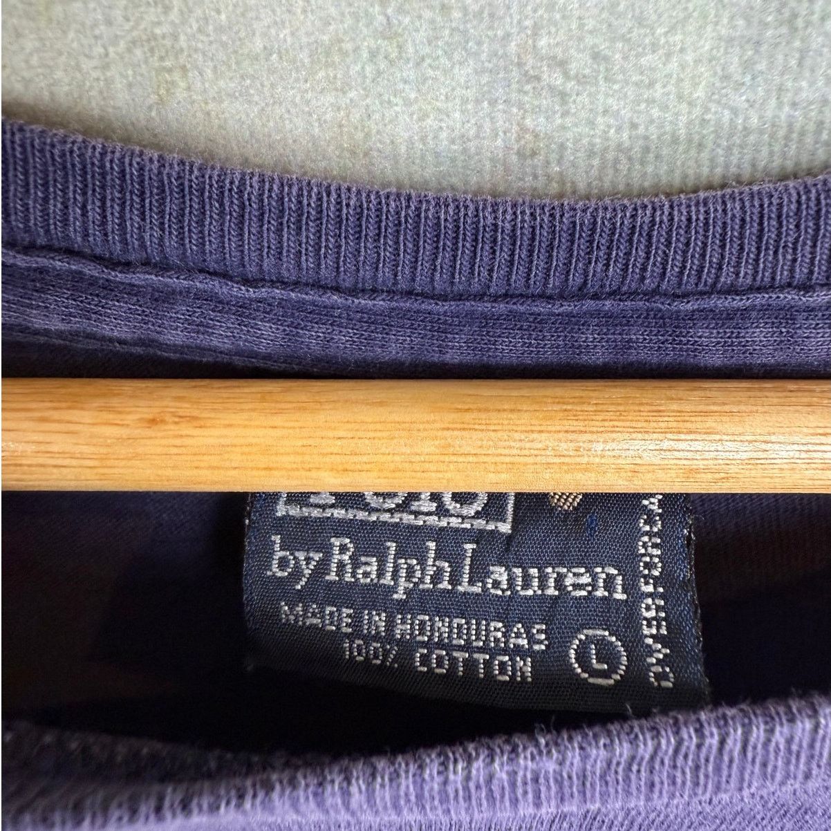 Polo Ralph Lauren VTG 90s Polo Ralph Lauren T Shirt Mens Sz L Navy Blue Pocket Size US L / EU 52-54 / 3 - 6 Thumbnail