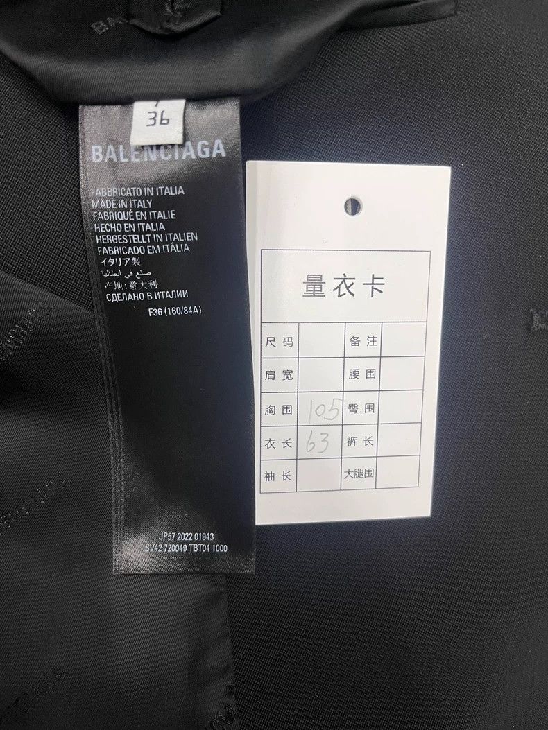 Balenciaga Balenciaga SS23 Solid Single Breasted blazer 2503-Nextarrow Size XS / US 0-2 / IT 36-38 - 4 Thumbnail