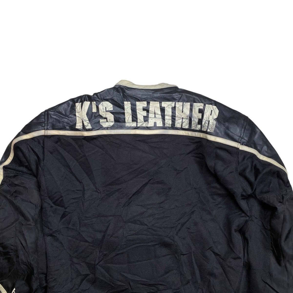 Kadoya Kadoya Black Horse Leather Mesh Bikers Jacket Size US L / EU 52-54 / 3 - 8 Thumbnail
