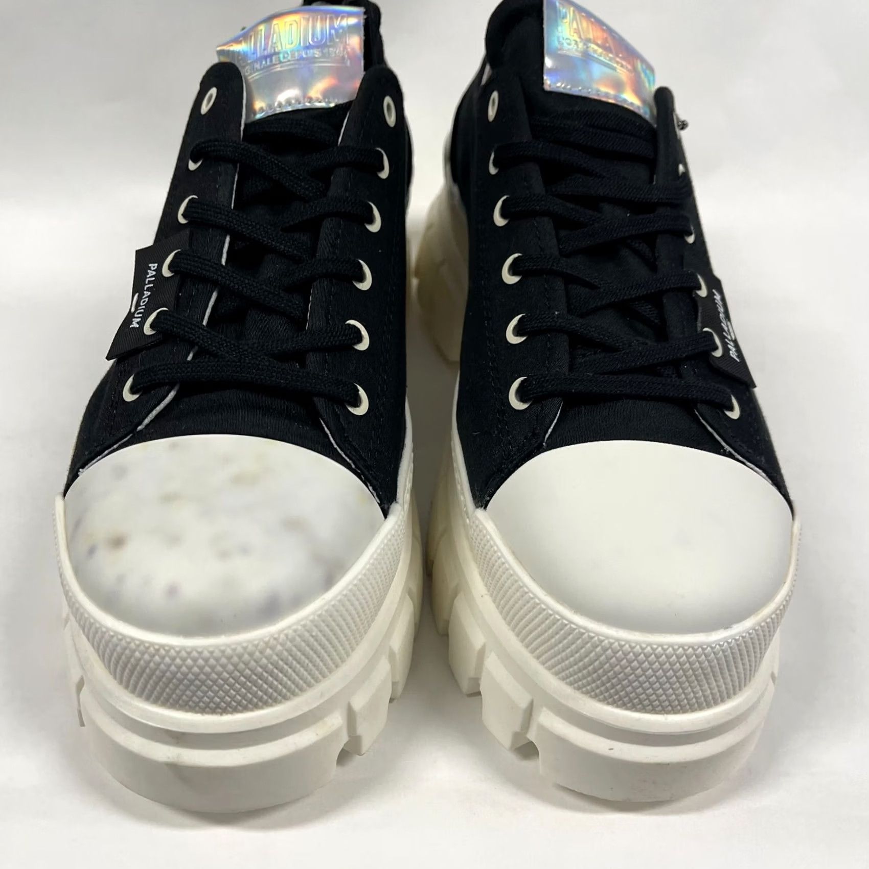 Palladium Palladium Boot Womens 10 Black Marshmallow Chunky Sole 97 Lo TX Platform Round Toe Shameless Sized US 10 Shoes Women Size US 10 / IT 40 - 2 Thumbnail
