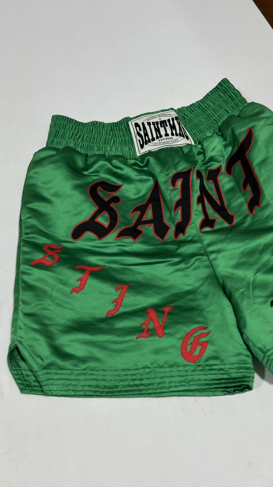 Saint Michael Saint Michael Boxing Green Shorts Size US 32 / EU 48 - 2 Thumbnail