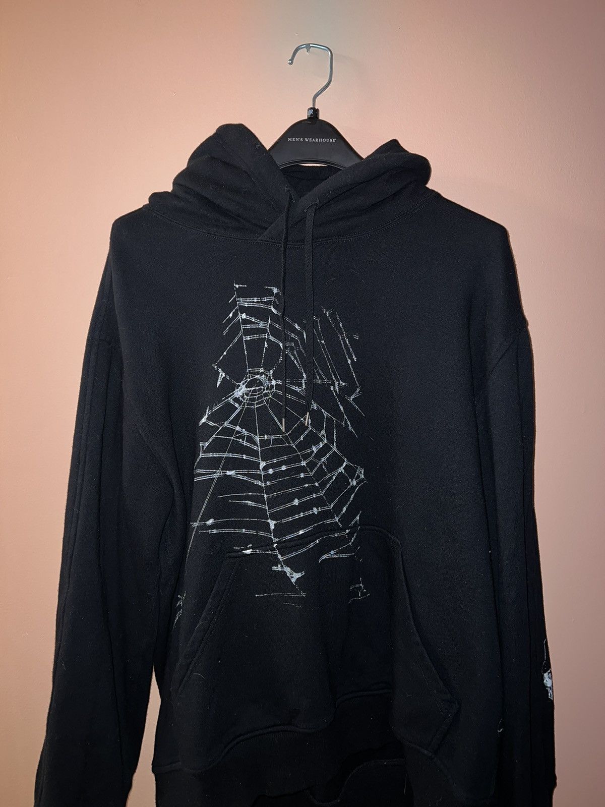 image of Yohji Yamamoto Syte Spider Web Hoodie in Black, Men's (Size Large)