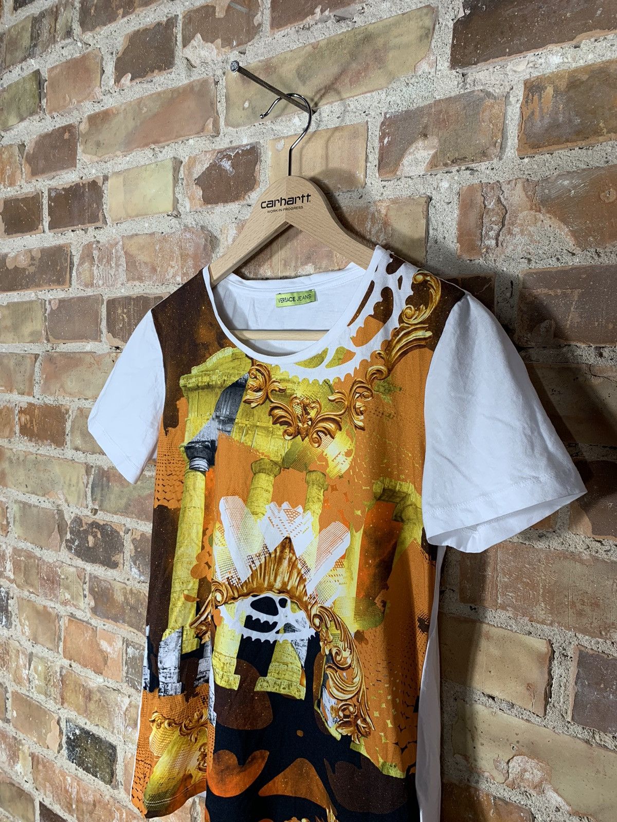 Versace × Versace Jeans Couture VERSACE Fullprint T Shirt Tee All Over Print Aop Drip Style Size L / US 10 / IT 46 - 3 Thumbnail