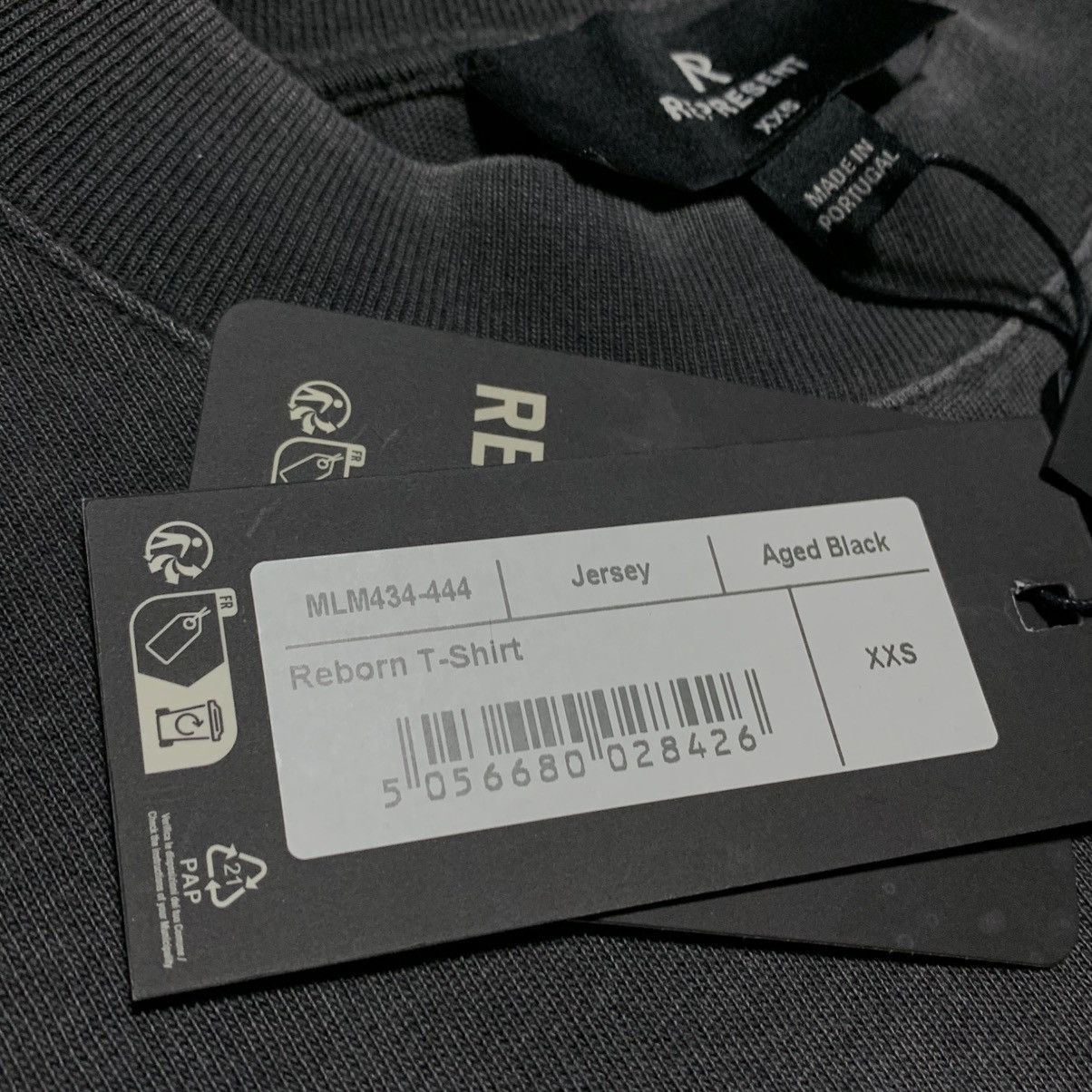 Represent Clo. Represent XXS Reborn Aged Black Tee Size US XXS / EU 40 - 6 Thumbnail