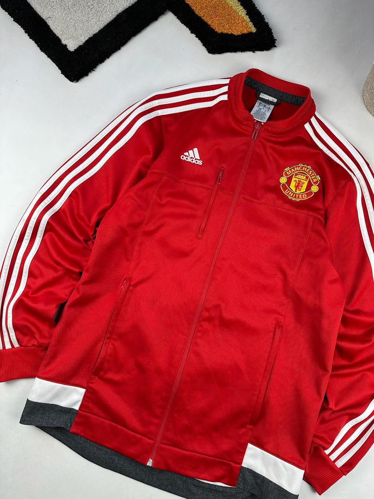 Nike × Vintage Nike Manchester United Jacket Training Soccer Top Full Zip Size US M / EU 48-50 / 2 - 5 Thumbnail