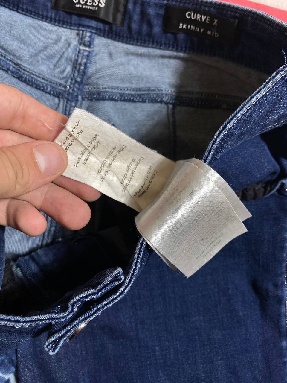 Guess × Vintage Guess Vintage Denim Pants Blue Jeans 90s SKINNY MID Size US 34 / EU 50 - 19 Thumbnail