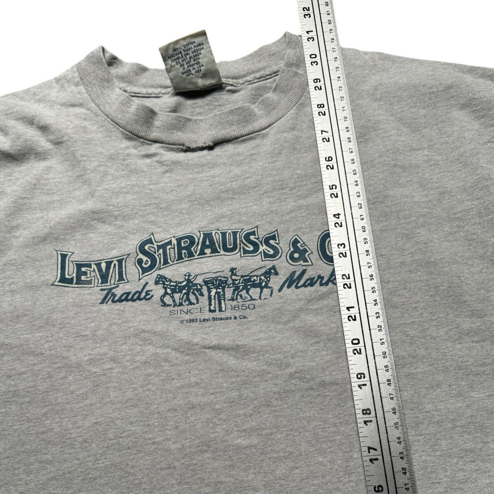 Levi's Vintage Levi's Levi Strauss 1993 Graphic T Shirt Grey USA XL Size US XL / EU 56 / 4 - 6 Thumbnail