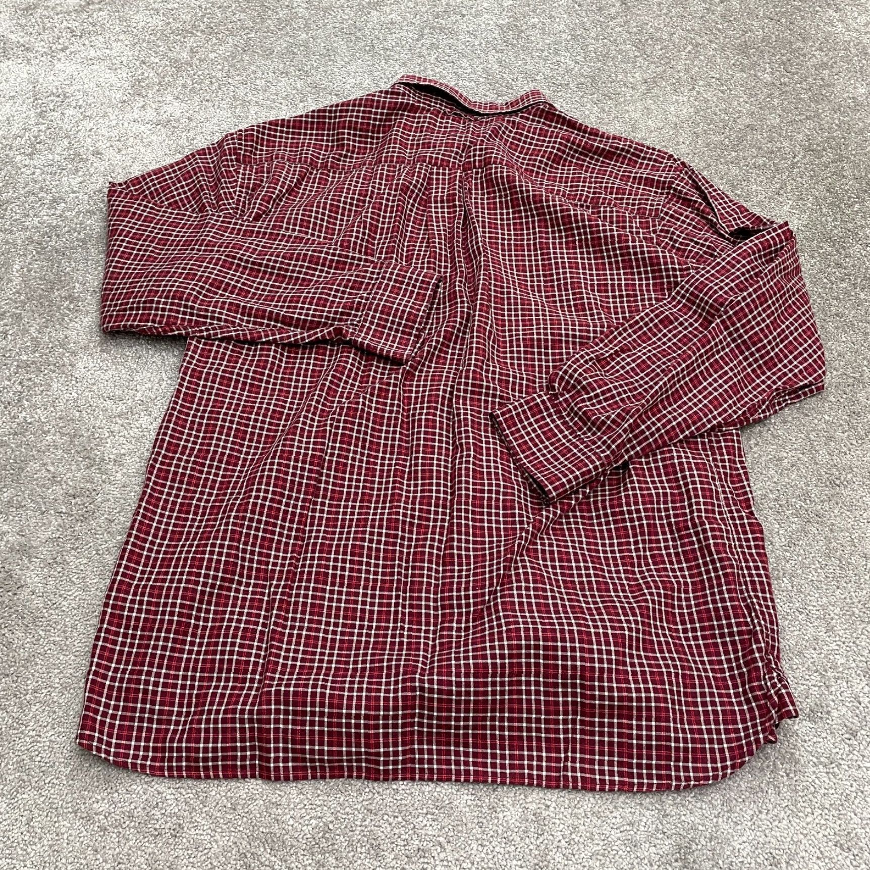 Tommy Hilfiger Tommy Hilfiger Flannel Shirt Mens XL Red Plaid Long Sleeve Button Down Casual Size US XL / EU 56 / 4 - 2 Thumbnail