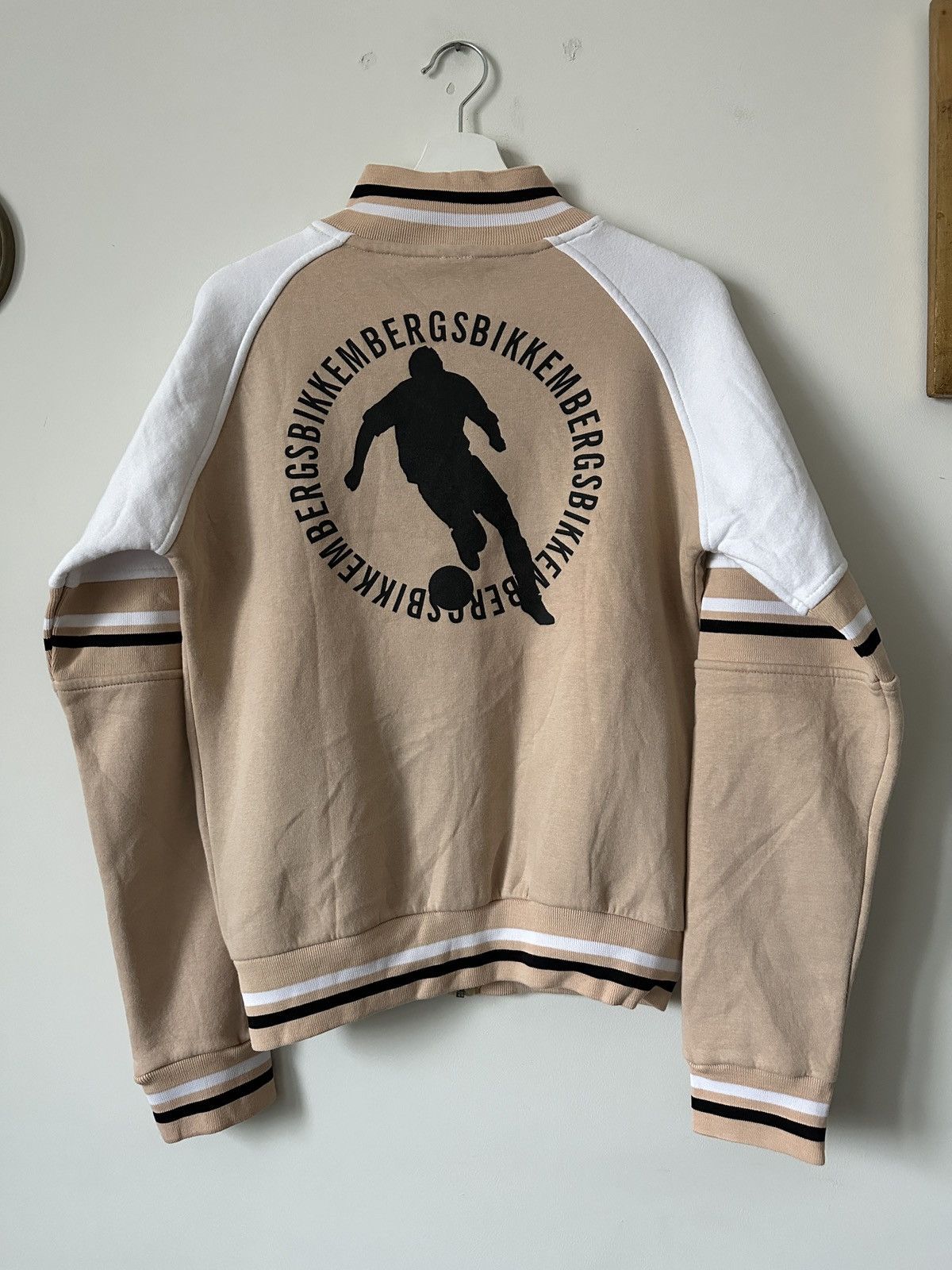 Dirk Bikkembergs Vintage Dirk Bikkembergs Sports Cream / Peach Track Top Size US M / EU 48-50 / 2 - 1 Thumbnail
