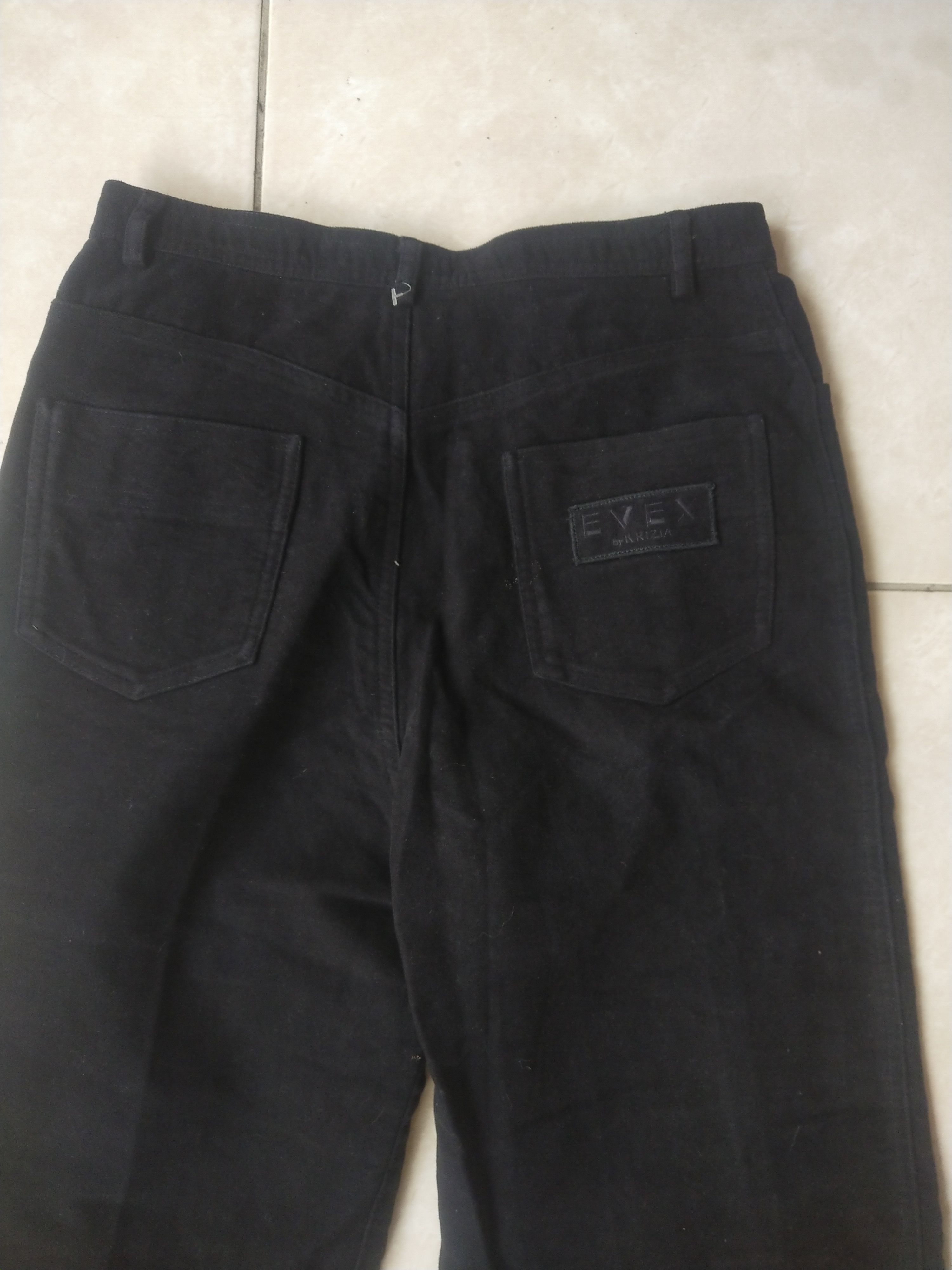 Krizia Uomo EVEX by KRIZIA Women’s Black Straight-Leg Pants – Japan Size 28" / US 6 / IT 42 - 2 Thumbnail