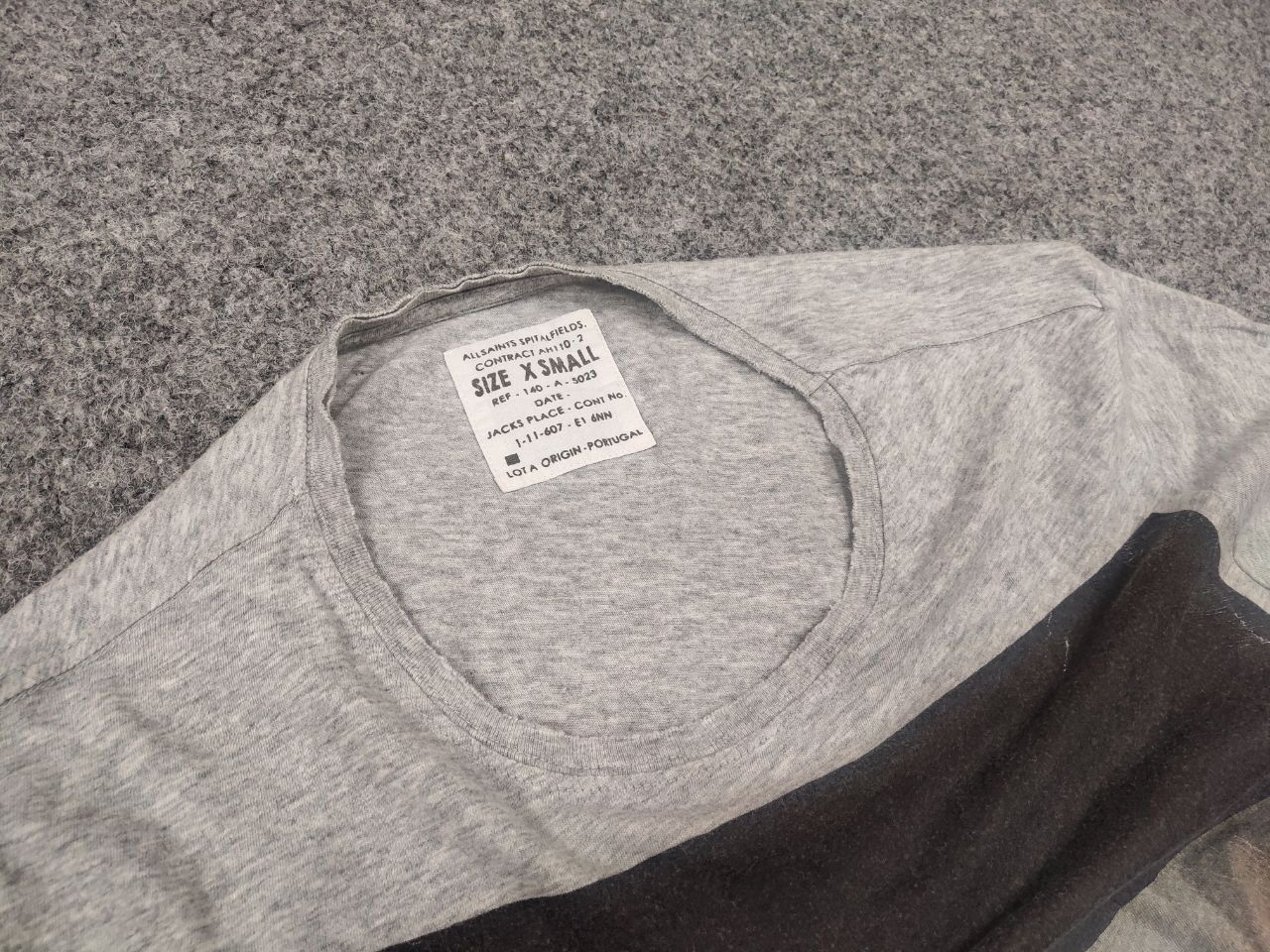 Allsaints Allsaints Spitalfields Vintage Art Skull Gray Logo T Shirt Size US S / EU 44-46 / 1 - 8 Thumbnail