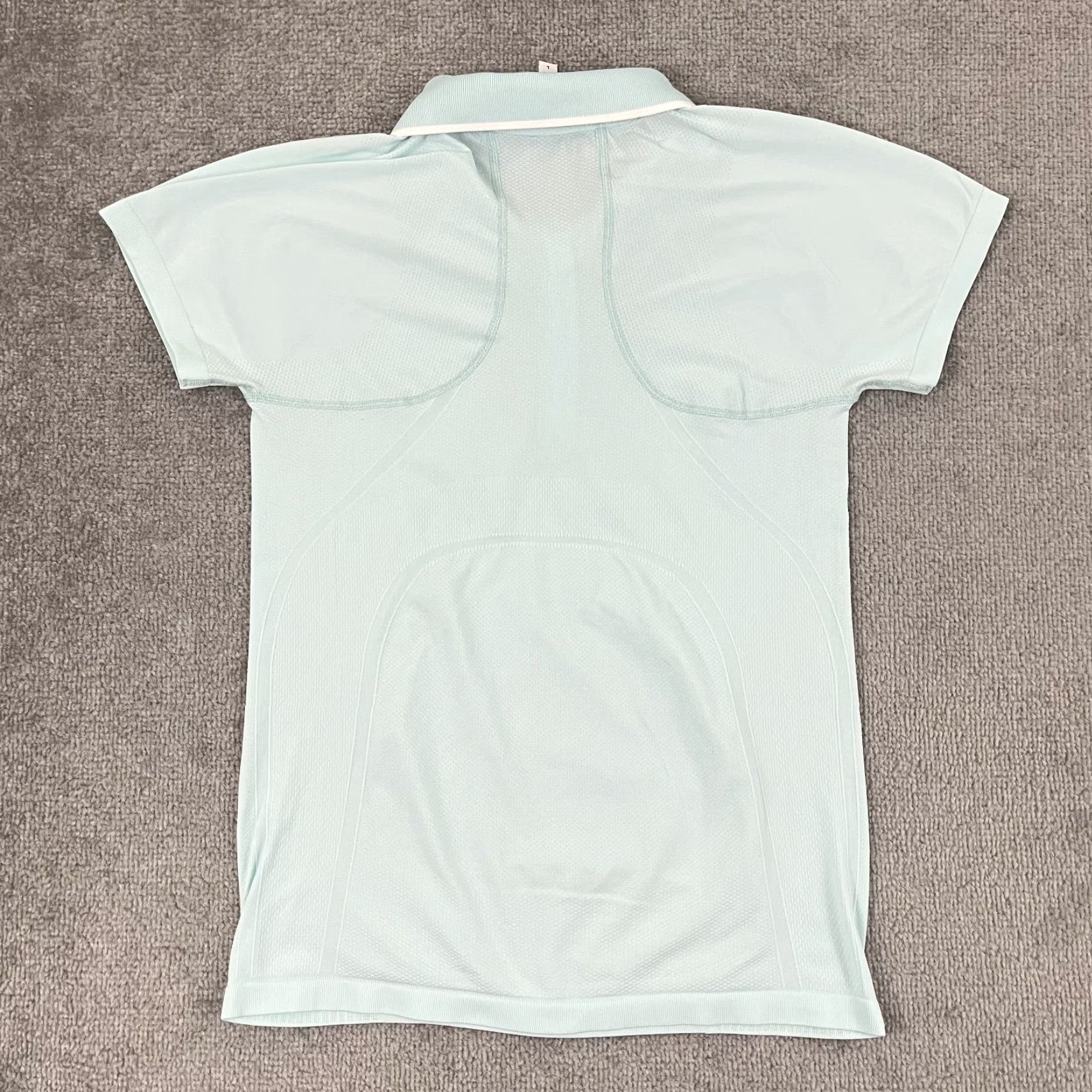 Athleta Athleta Momentum Polo Tee Shirt Womens Large Light Blue Golf Tennis Zip 556401 Size L / US 10 / IT 46 - 6 Thumbnail