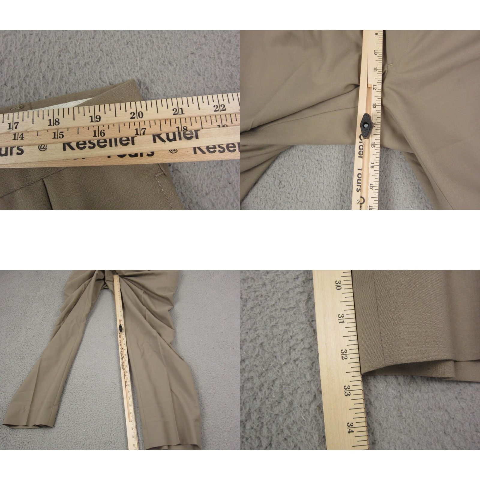 Vintage VINTAGE Palm Beach Pants Mens 42 Brown Trousers Pleated Slacks Khakis 80s 90s Mens Brown Pants Size US 42 / EU 58 - 8 Thumbnail