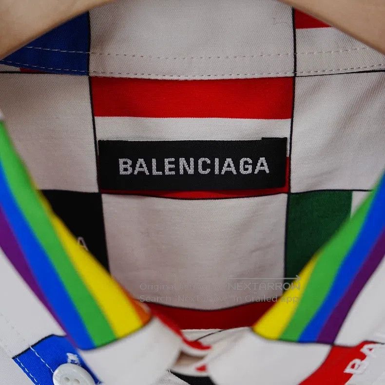 Balenciaga Balenciaga Flag print short-sleeve shirt Size XS / US 0-2 / IT 36-38 - 3 Thumbnail