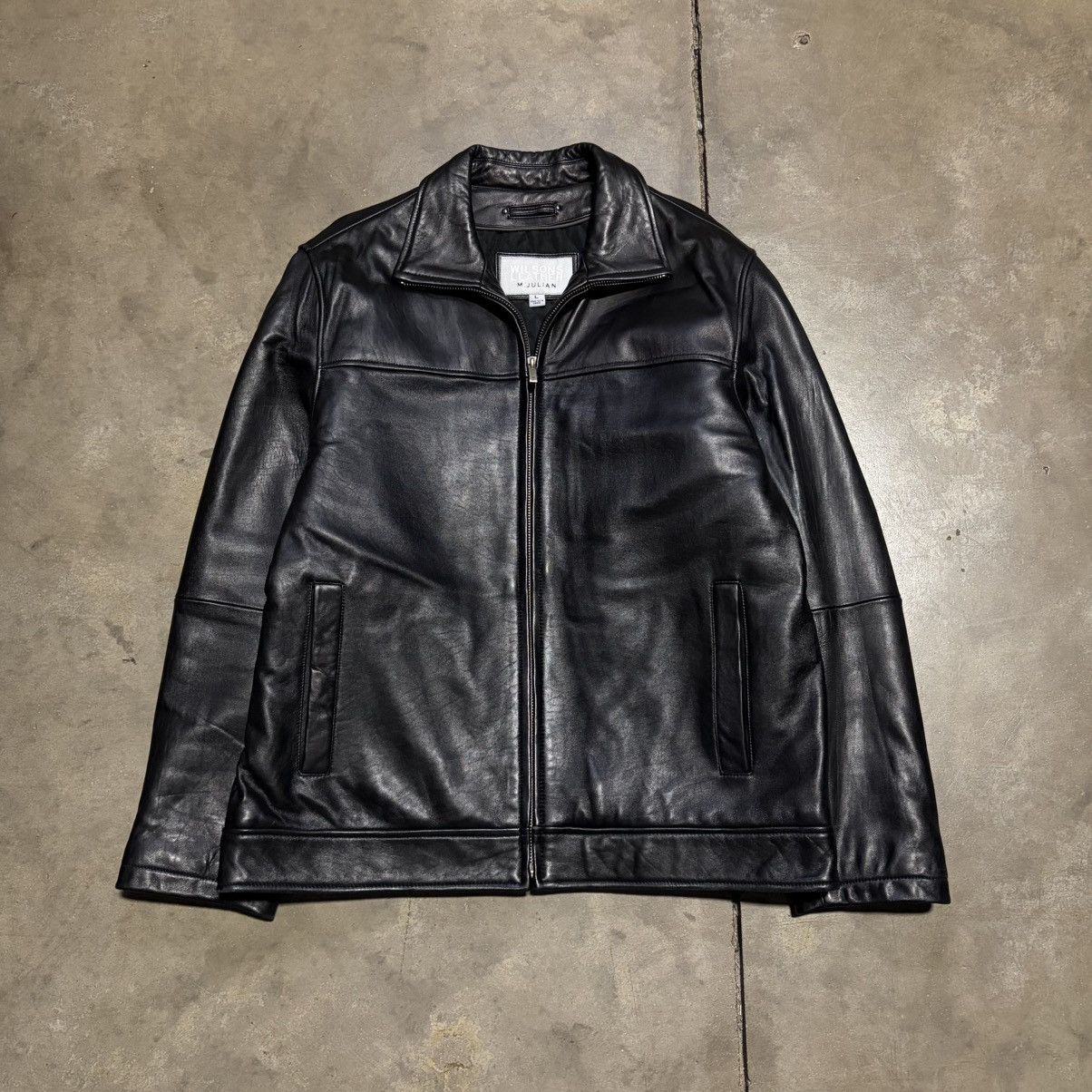 Wilsons Leather Vintage Wilsons Leather Bomber Jacket Moto Biker Grunge 90s Size US L / EU 52-54 / 3 - 2 Thumbnail