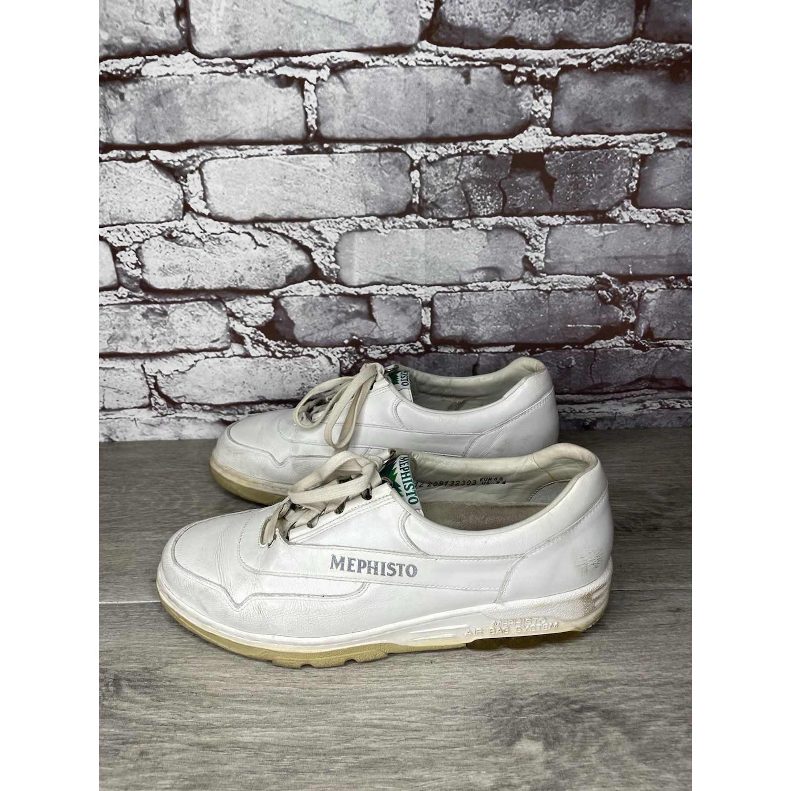 Mephisto Mephisto RunOff Air Bag System White Leather Lace Up Shoes W Size US 9 / IT 39 - 14 Thumbnail
