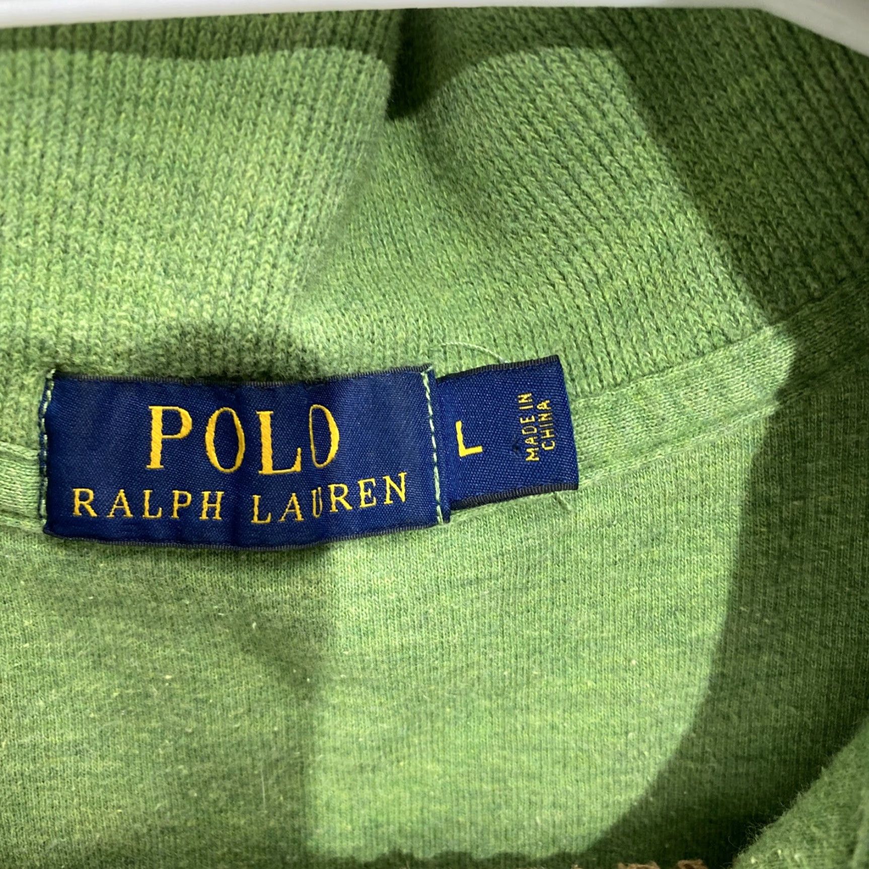 Polo Ralph Lauren Polo Ralph Lauren Pullover 1/4 Zip Sweater L Men Green Embroidered Logo Knit Cotton Mock Neck Zip Size US L / EU 52-54 / 3 - 7 Thumbnail