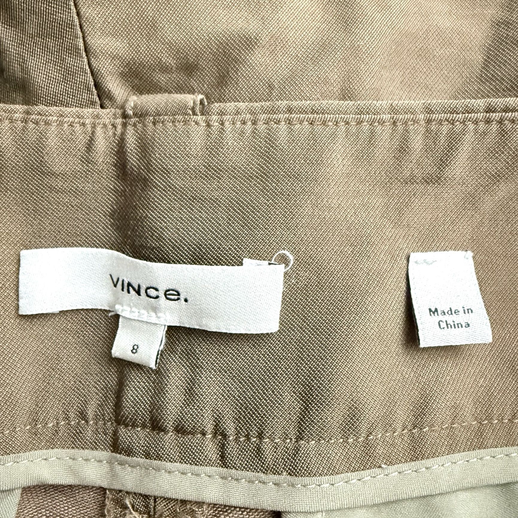 Vince Vince Brown Casual Viscose Blend Pants Womens Size 8 (30x30) Size 30" / US 8 / IT 44 - 4 Thumbnail