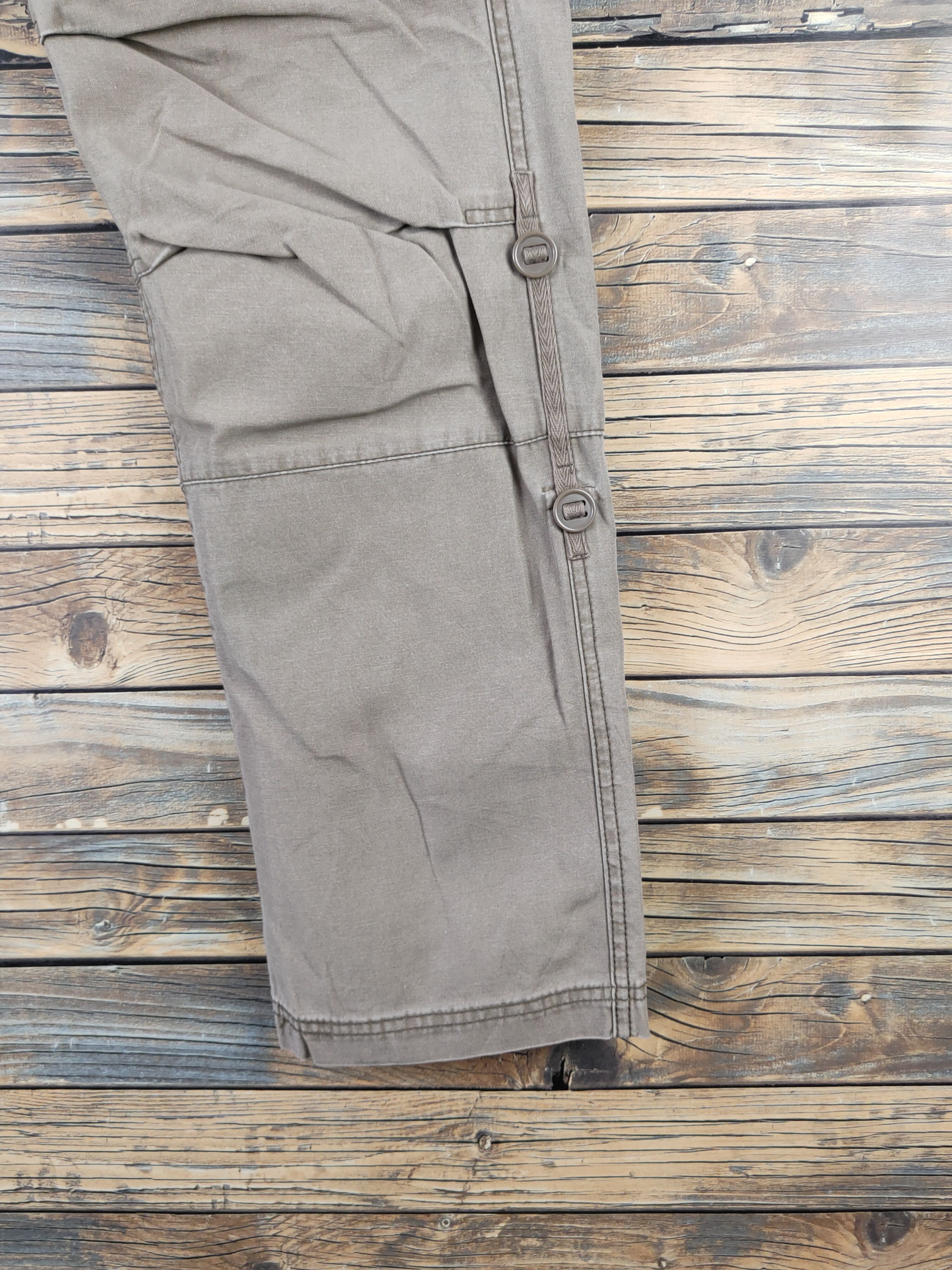 Japanese Brand DL Japanese Brand Beige Multipocket Cargo Pants #2333 Size US 31 - 6 Thumbnail