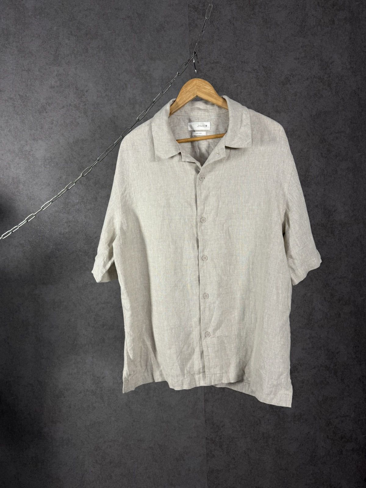 Zara Zara Man designer 100% linen shirt Size US L / EU 52-54 / 3 - 1 Thumbnail
