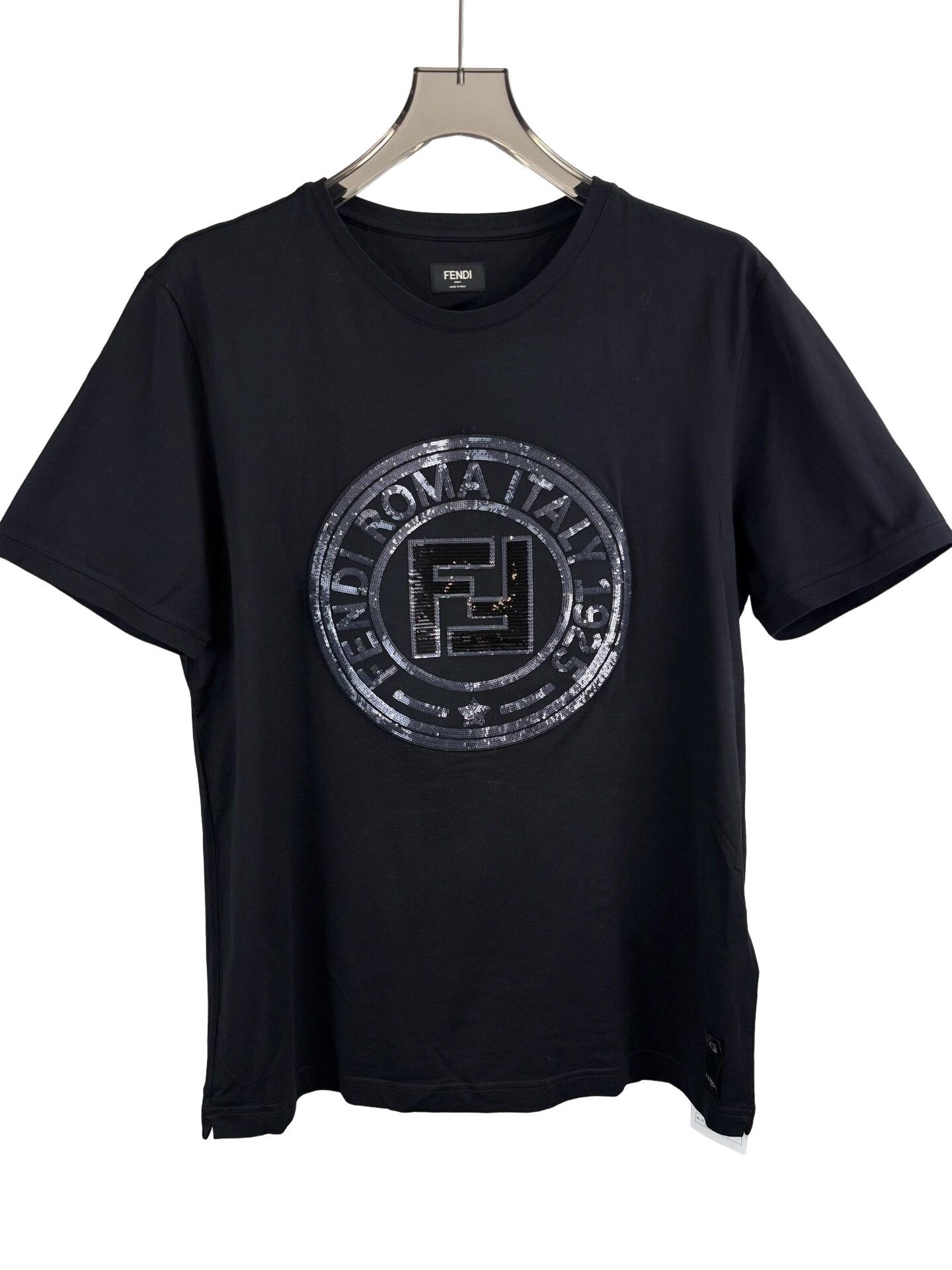 Fendi Fendi Sequin Double F Logo T-Shirt XXL Size US XXL / EU 58 / 5 - 1 Thumbnail