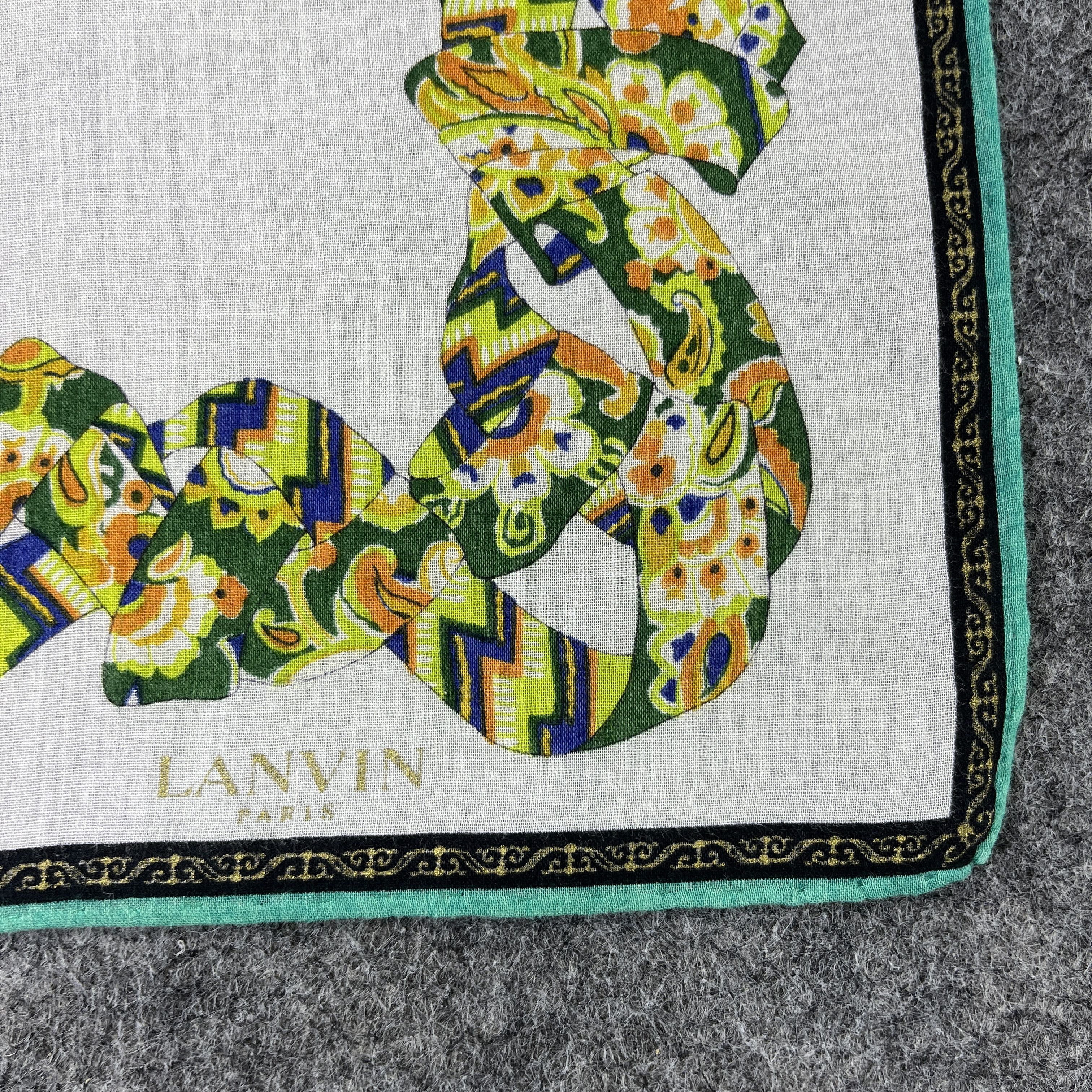 Lanvin Lanvin Handkerchief / Bandana / Neckerchief / Headscarf B689 Size ONE SIZE - 3 Thumbnail