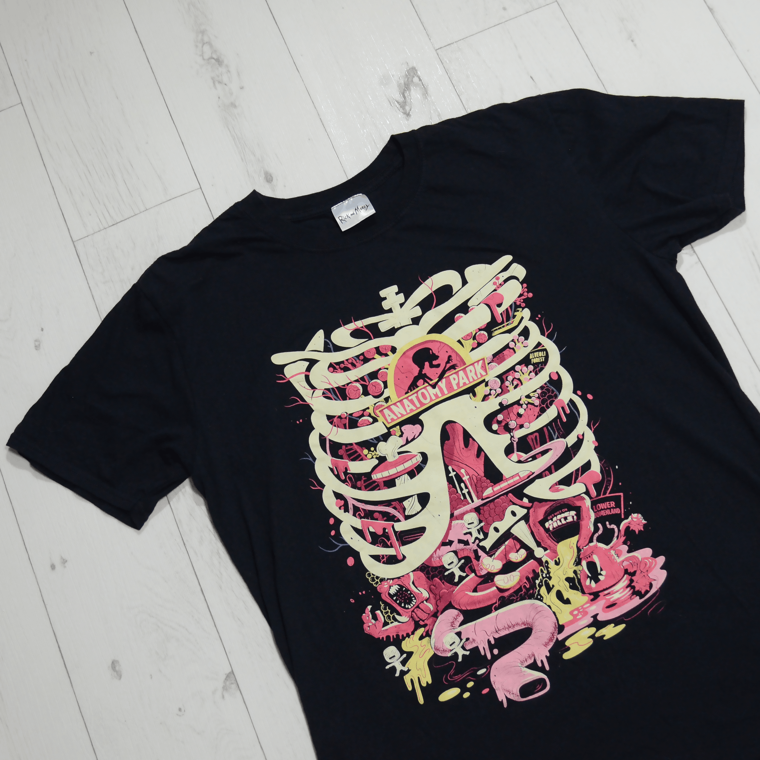 Band Tees Rick & Morty Anatomy Park Men's T-Shirt Official Merchandise Size US L / EU 52-54 / 3 - 2 Thumbnail