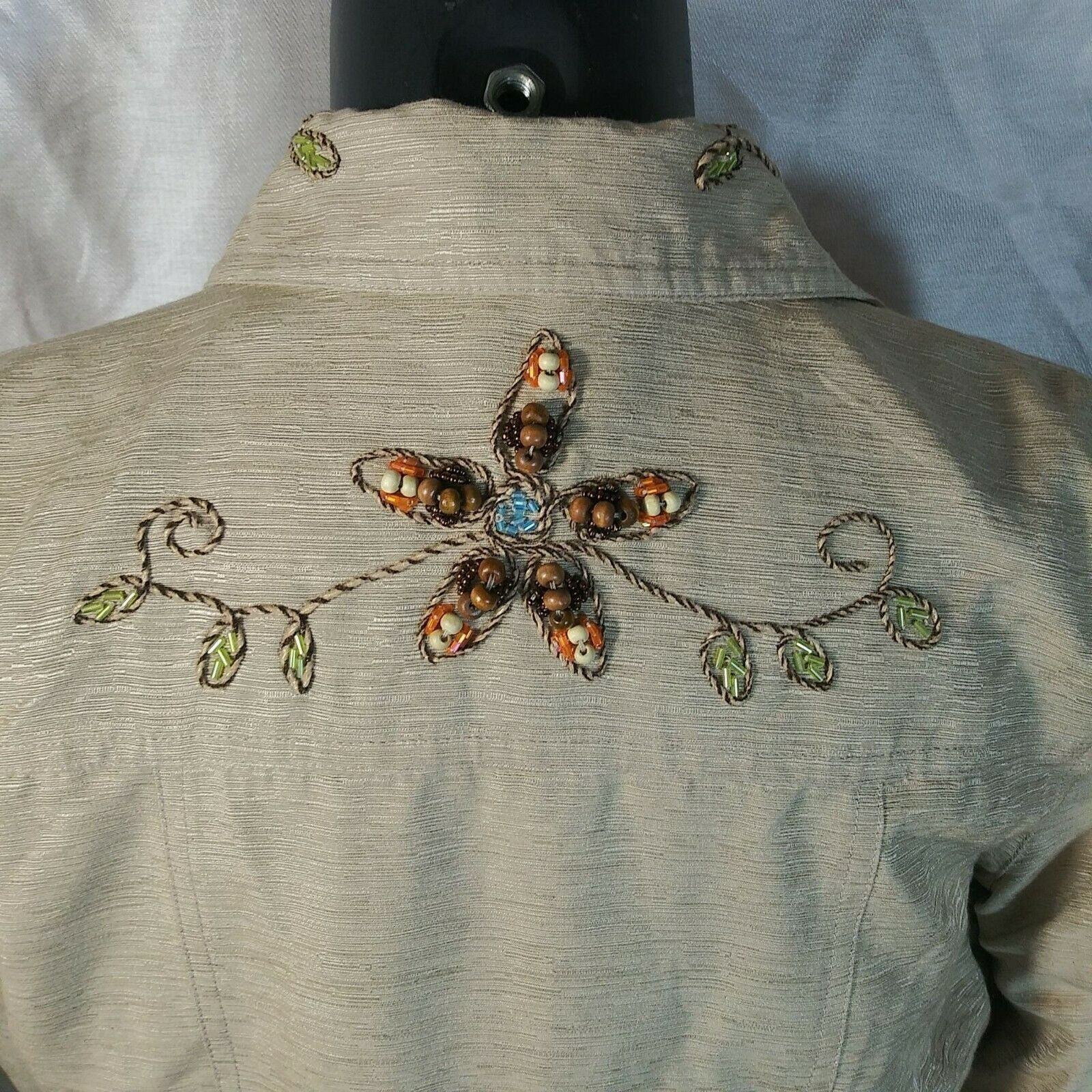 Vintage Petite Sophisticate Lightweight Jacket - Beaded - Small Size S / US 4 / IT 40 - 4 Thumbnail