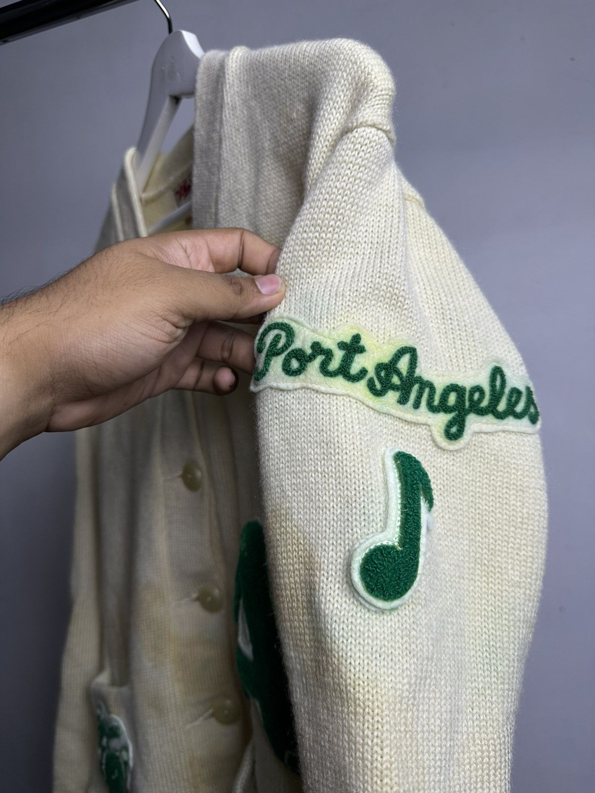 Vintage 60’s Letterman Wool Cardigan Varsity Size US S / EU 44-46 / 1 - 9 Thumbnail