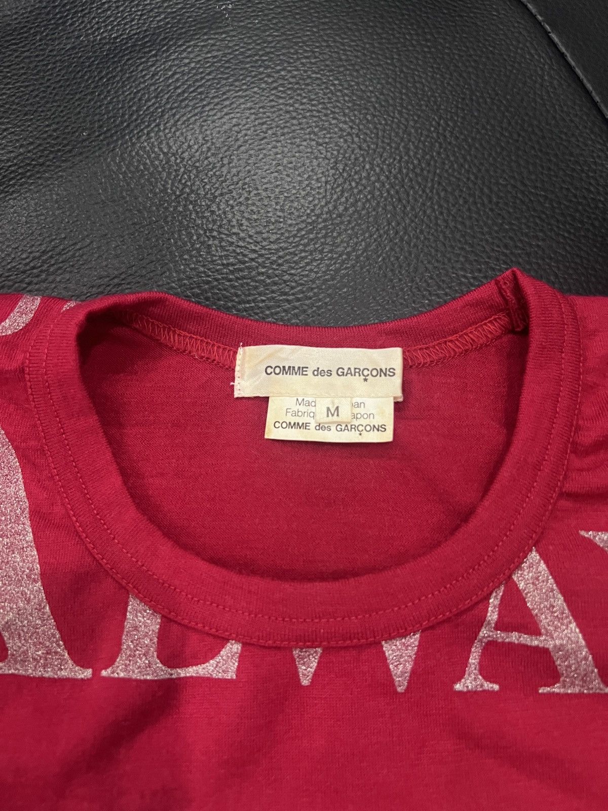 Comme des Garcons Comme des Garçons AW03 Glitter Slogan Patchwork T-Shirt Size US M / EU 48-50 / 2 - 8 Thumbnail